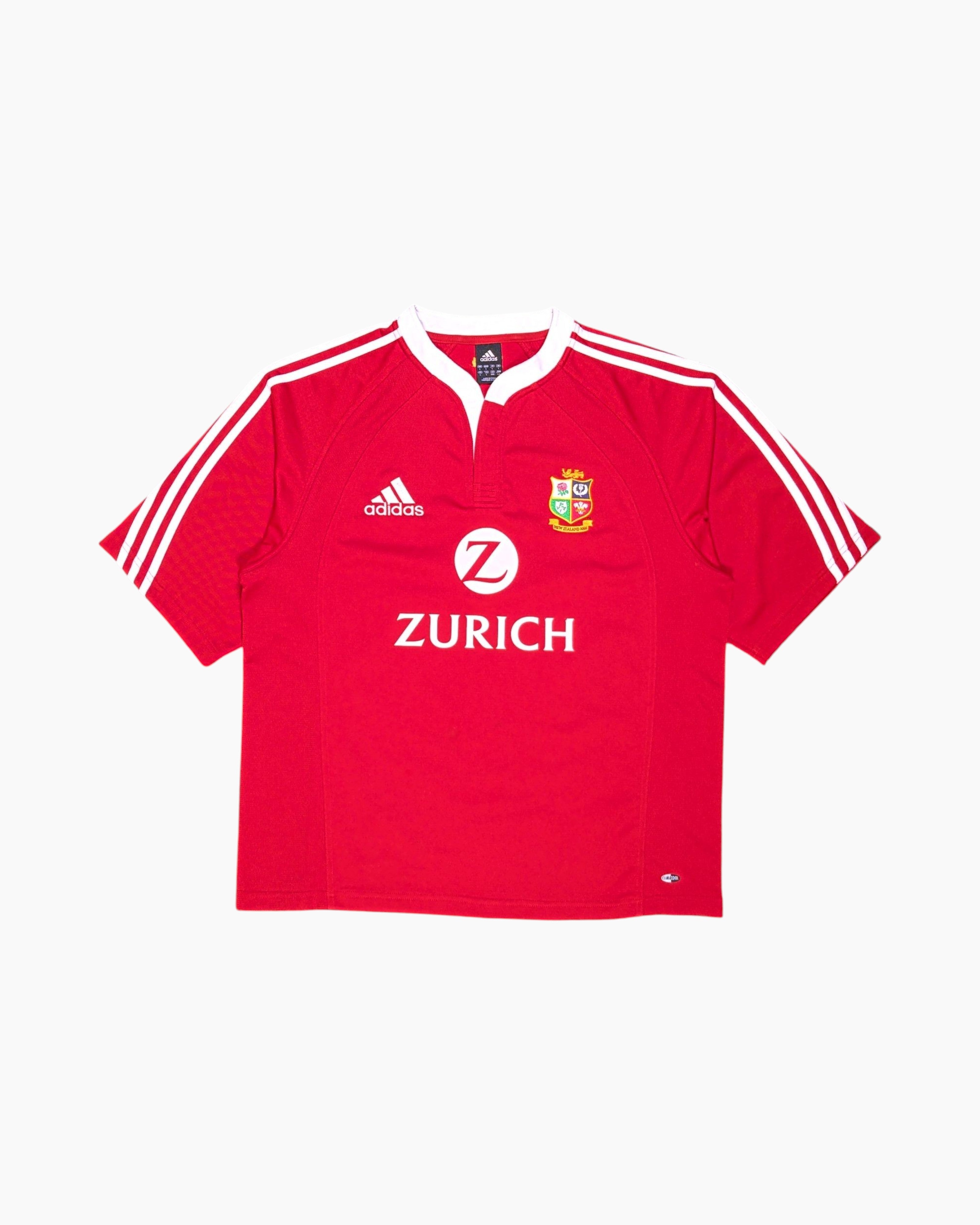 Front Vintage Y2K adidas Team Soccer Jersey – Red with Sponsor Crest