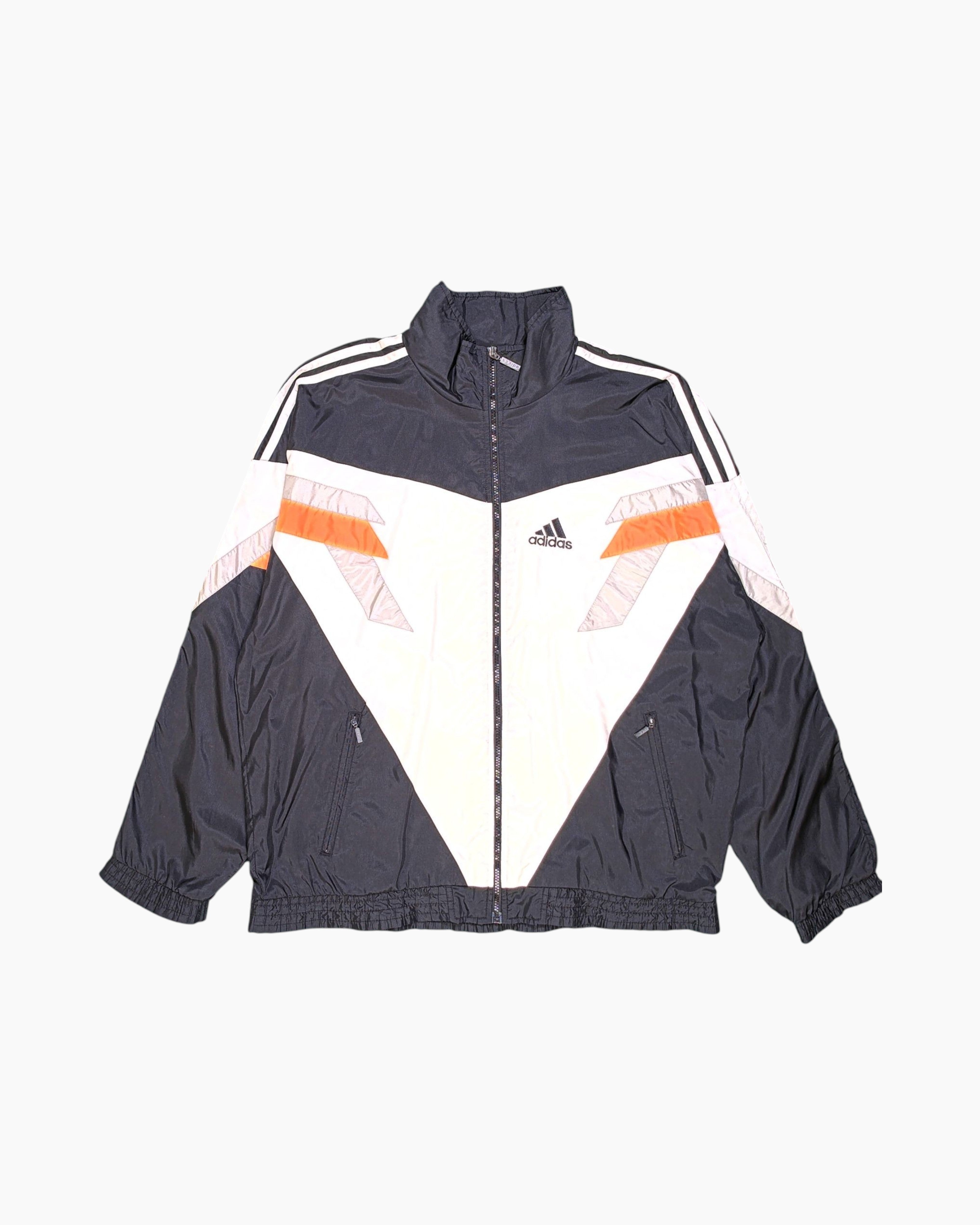 Front Vintage 90s adidas Track Jacket – Black Contrast Panels