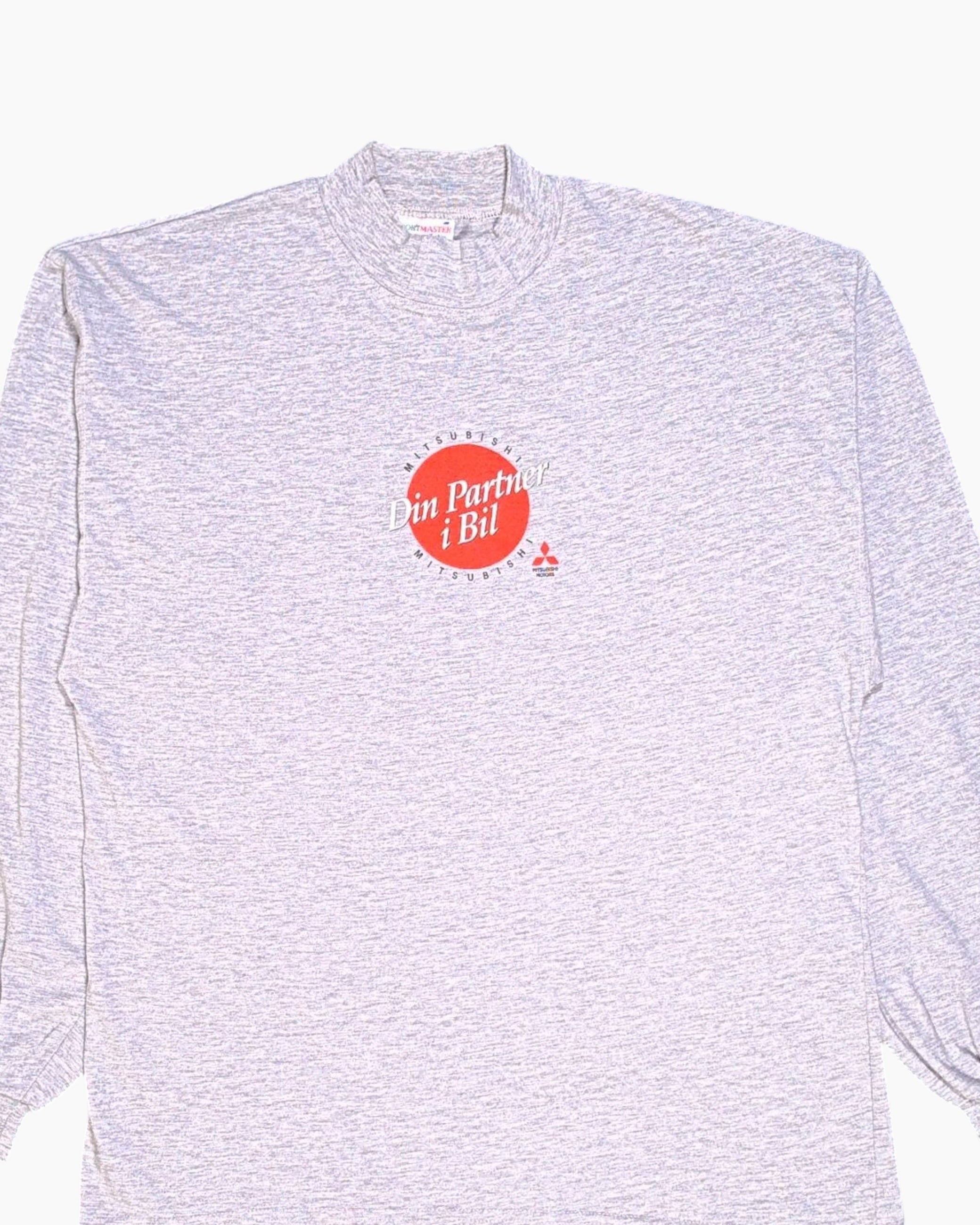 Front-detail-1 Vintage 80s/90s SPORTMASTER Pullover Sweater – Gray Chest Print