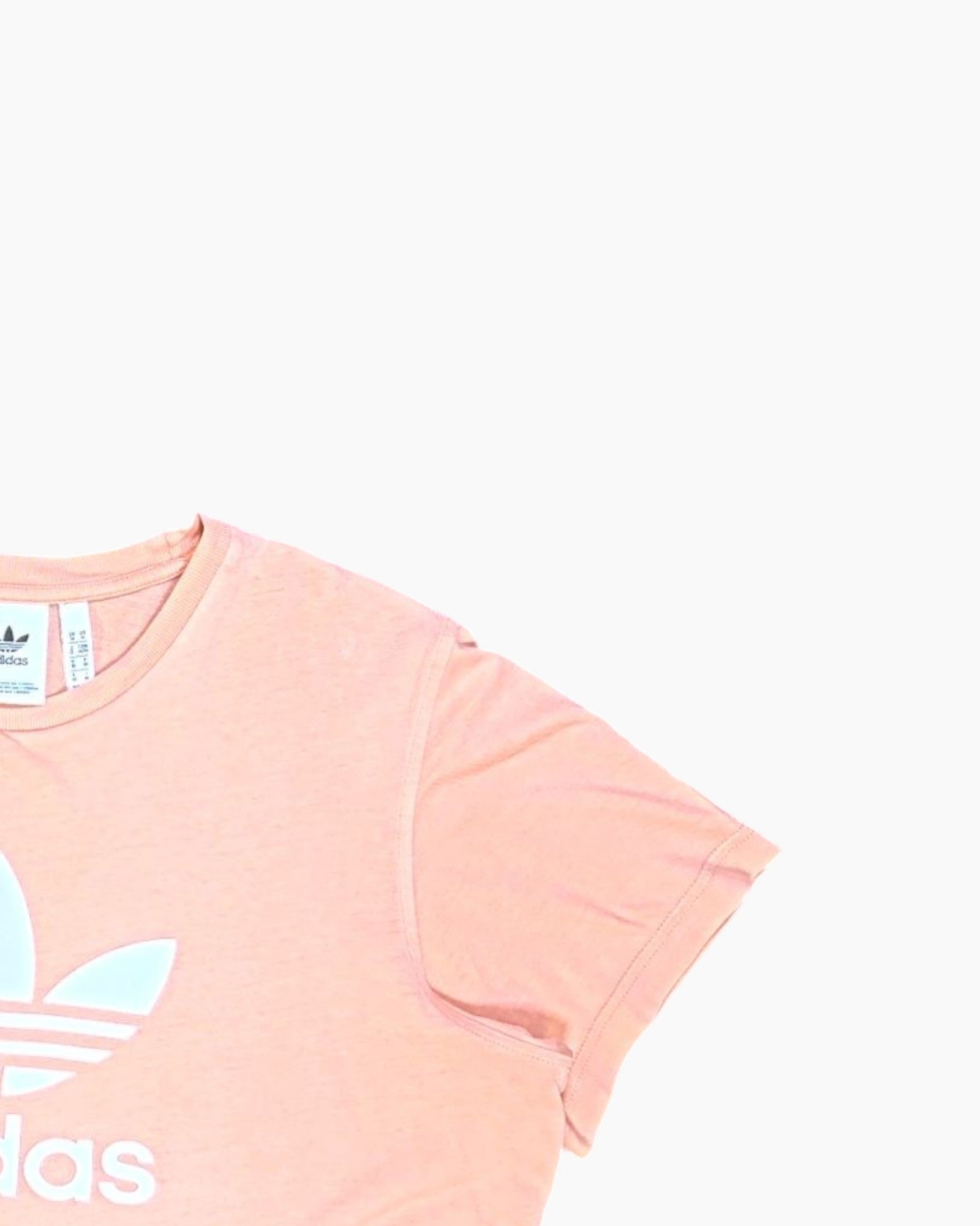 Front-detail-2 Pre-owned adidas Graphic T-Shirt – Pink Trefoil Logo