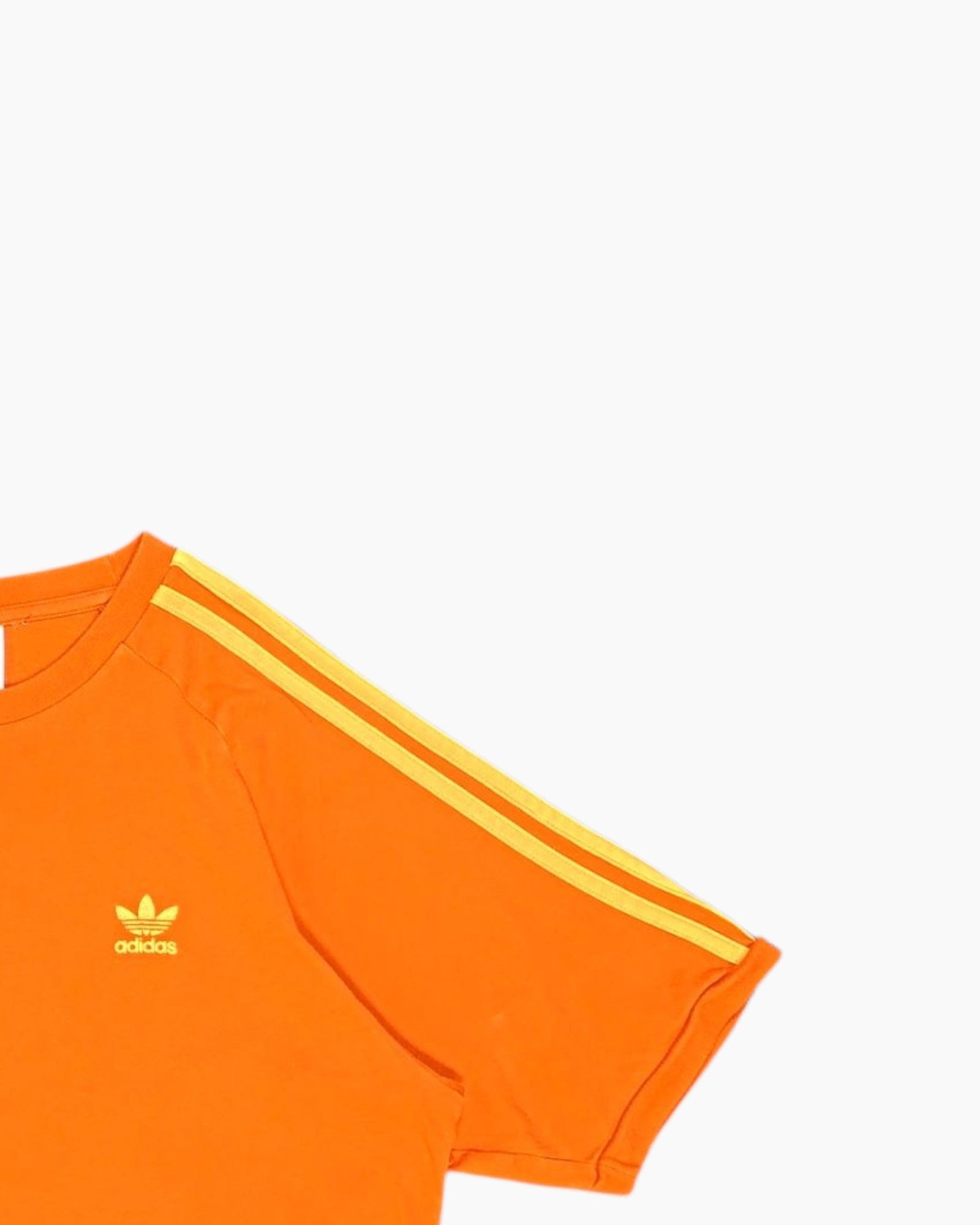 Front-detail-2 Pre-owned adidas Graphic T-Shirt – Orange Chest Logo (L)