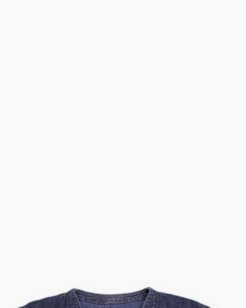 Front-detail-2 Vintage 80s/90s CROSS MARK Denim Vest – Stonewashed Indigo (Preloved)