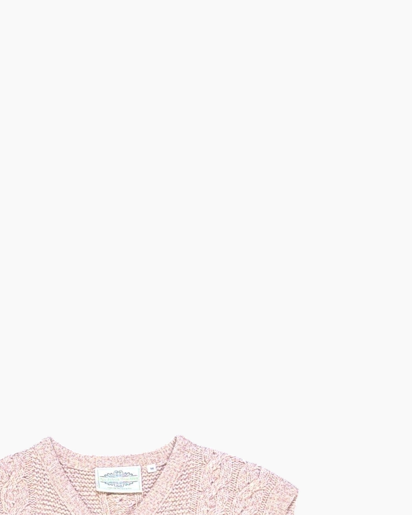 Front-detail-2 Pre-owned Nockstein Trachten Button-Front Knit Vest – Beige Cable Knit