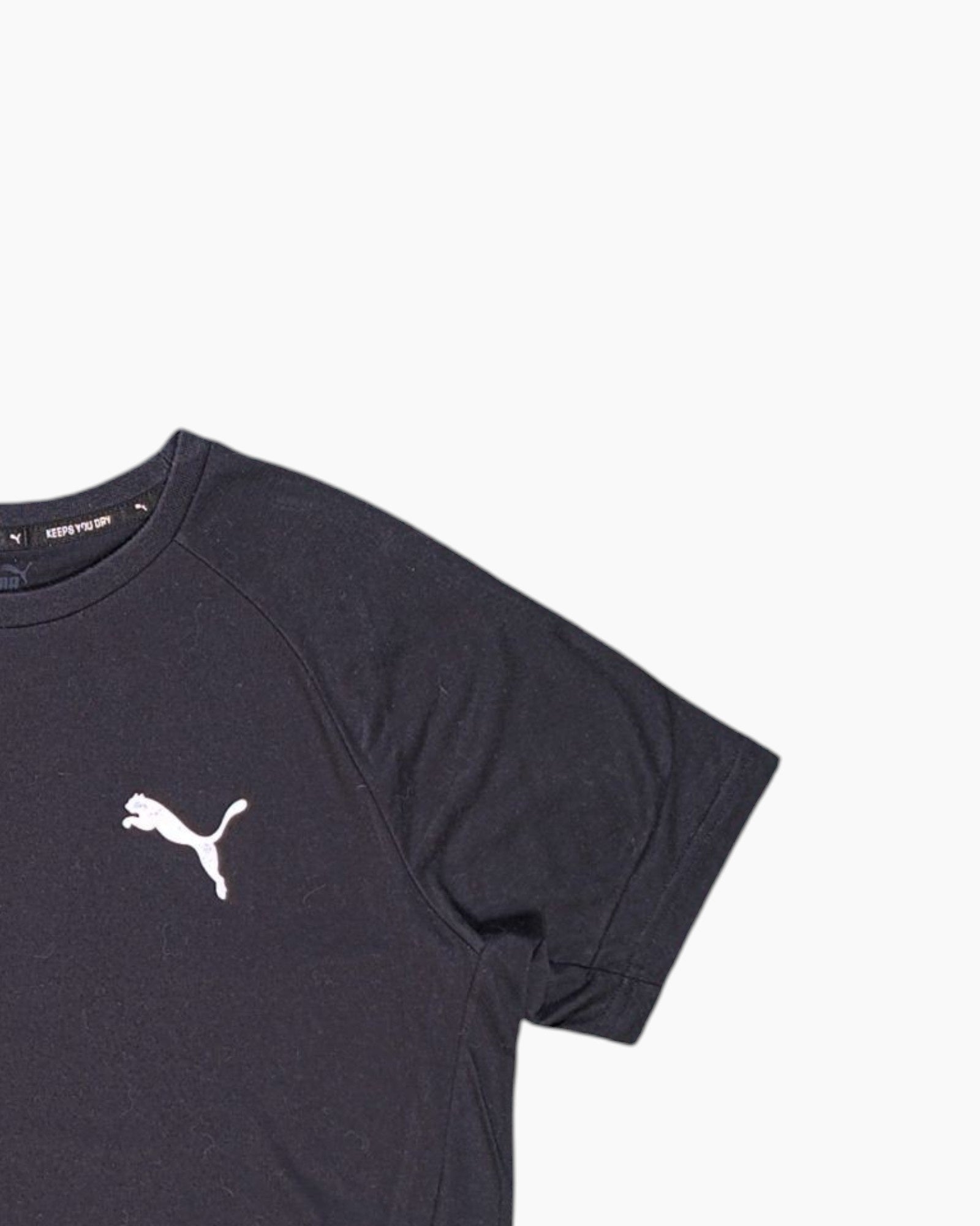 Front-detail-2 Pre-owned PUMA Graphic T-Shirt – Black Performance Logo