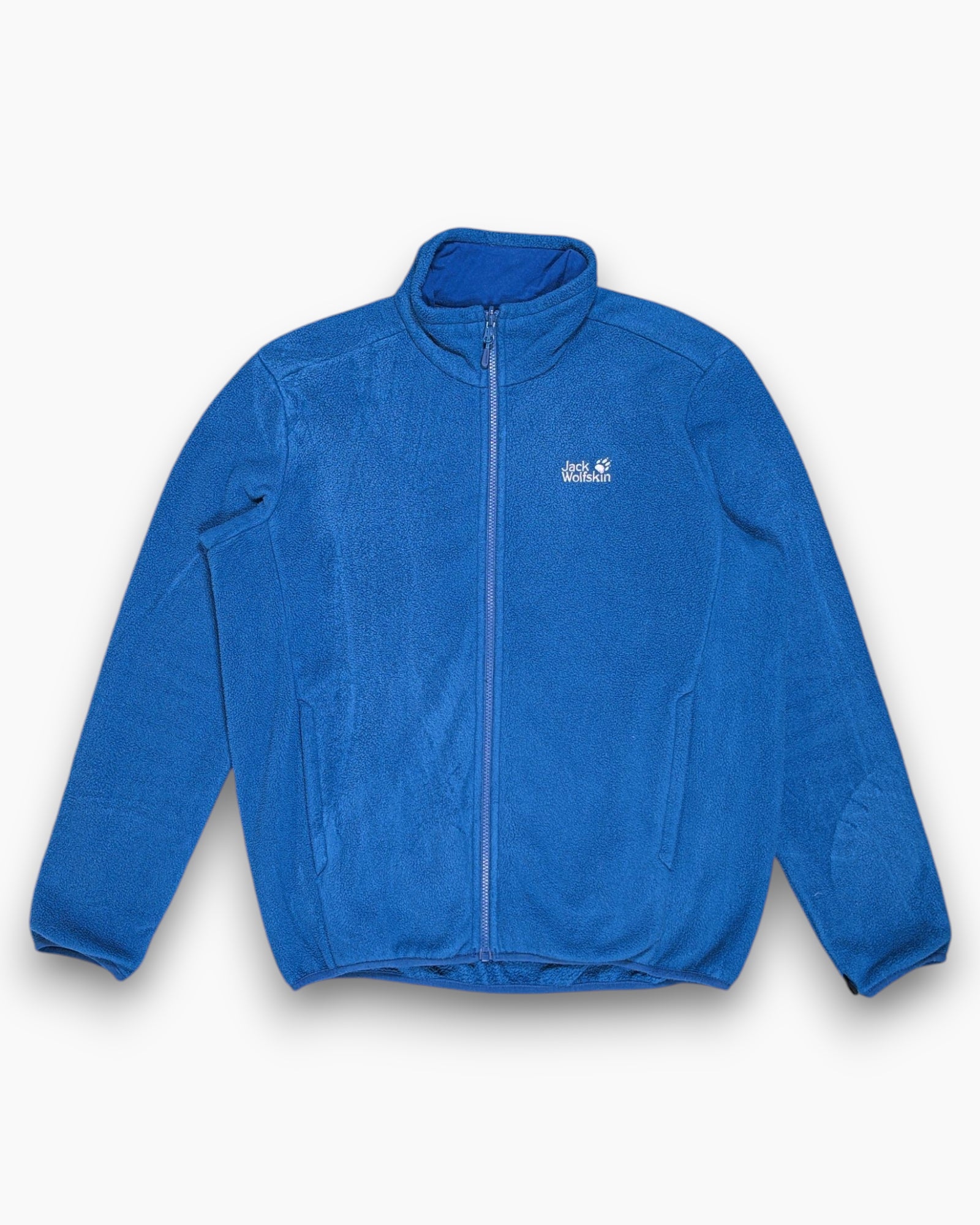 Front Pre-owned Jack Wolfskin Fleece Jacket – Blue Full-Zip