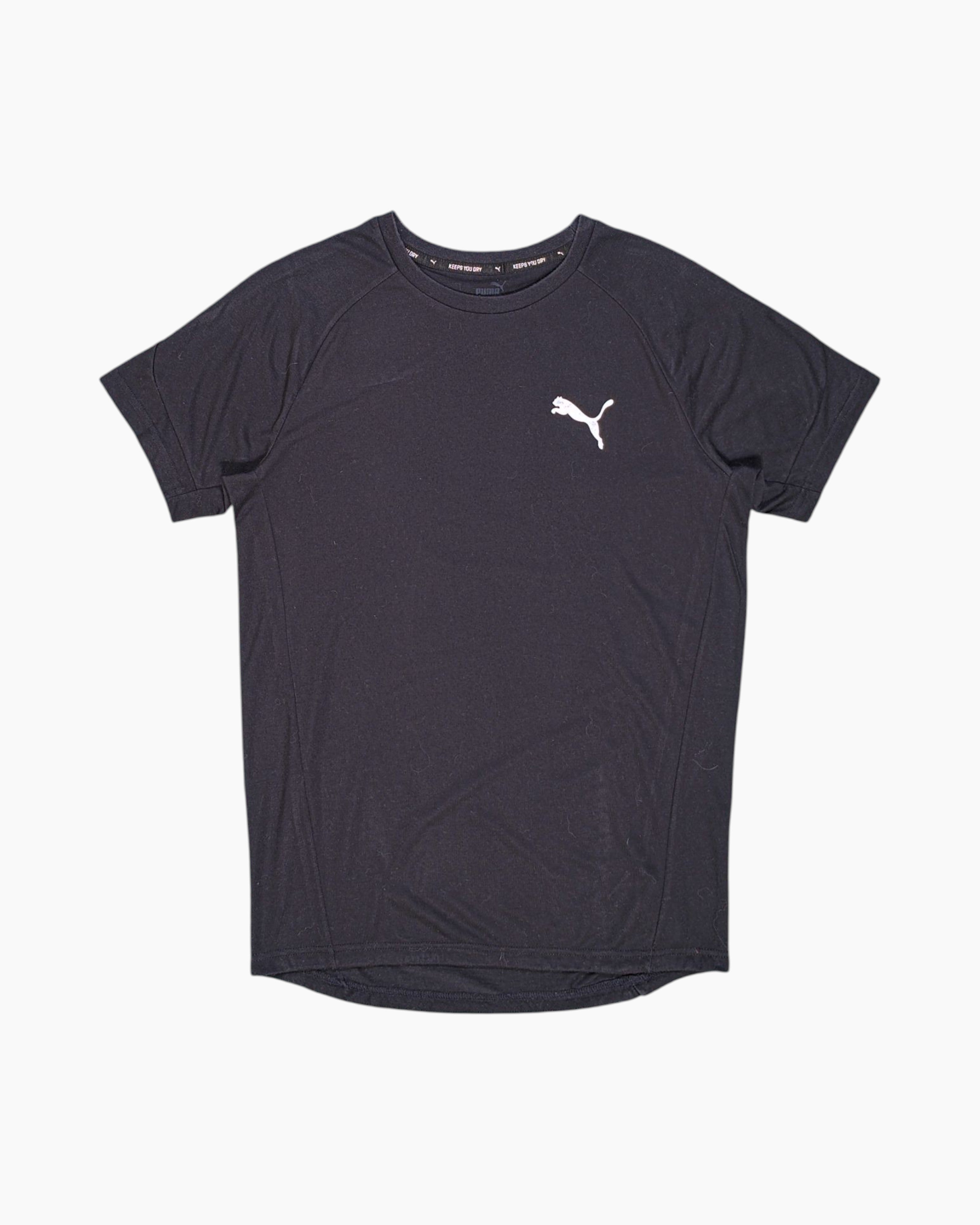 Front Pre-owned PUMA Graphic T-Shirt – Black Performance Logo