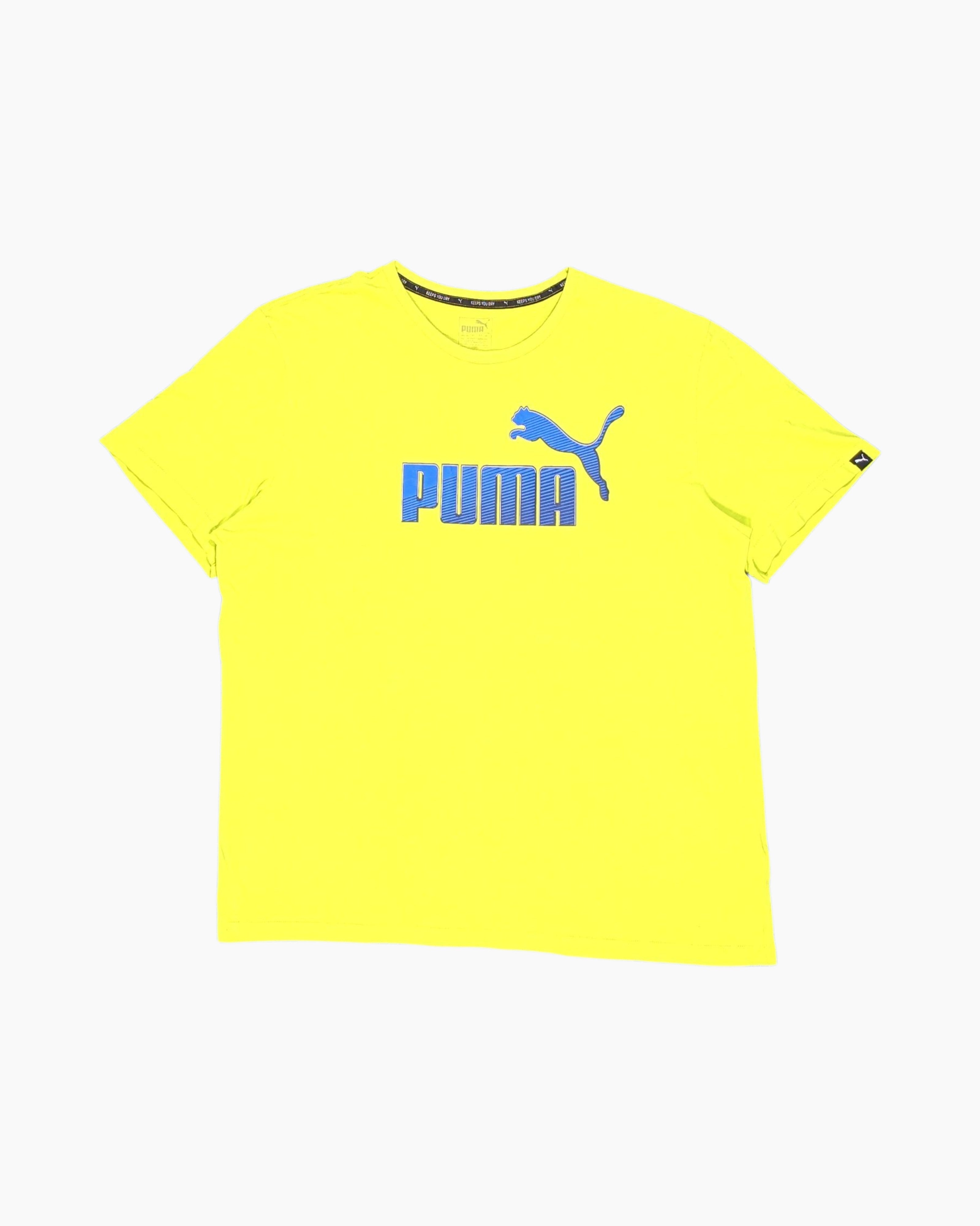 Front Pre-owned PUMA Graphic T-Shirt – Yellow Neon Screenprint