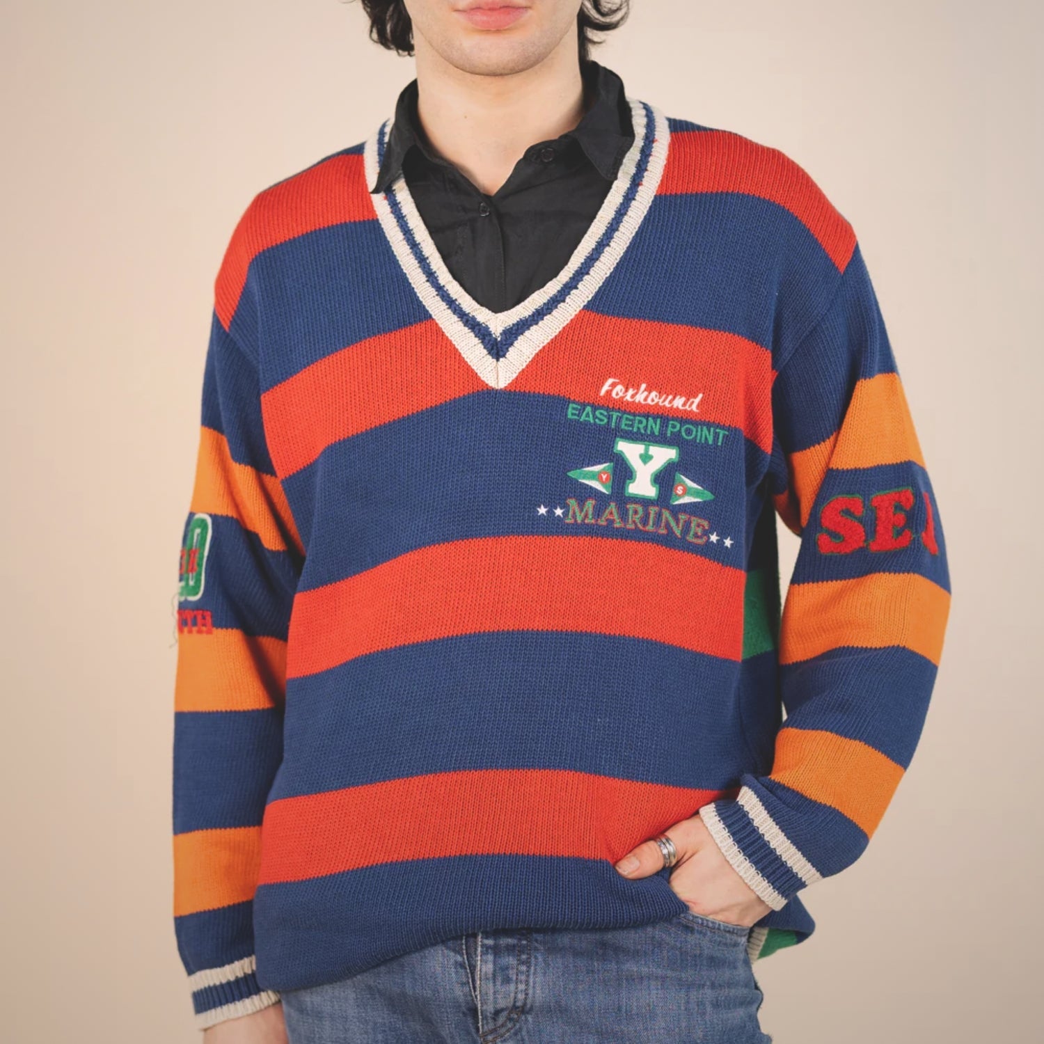 Men's Vintage Striped Knitwear