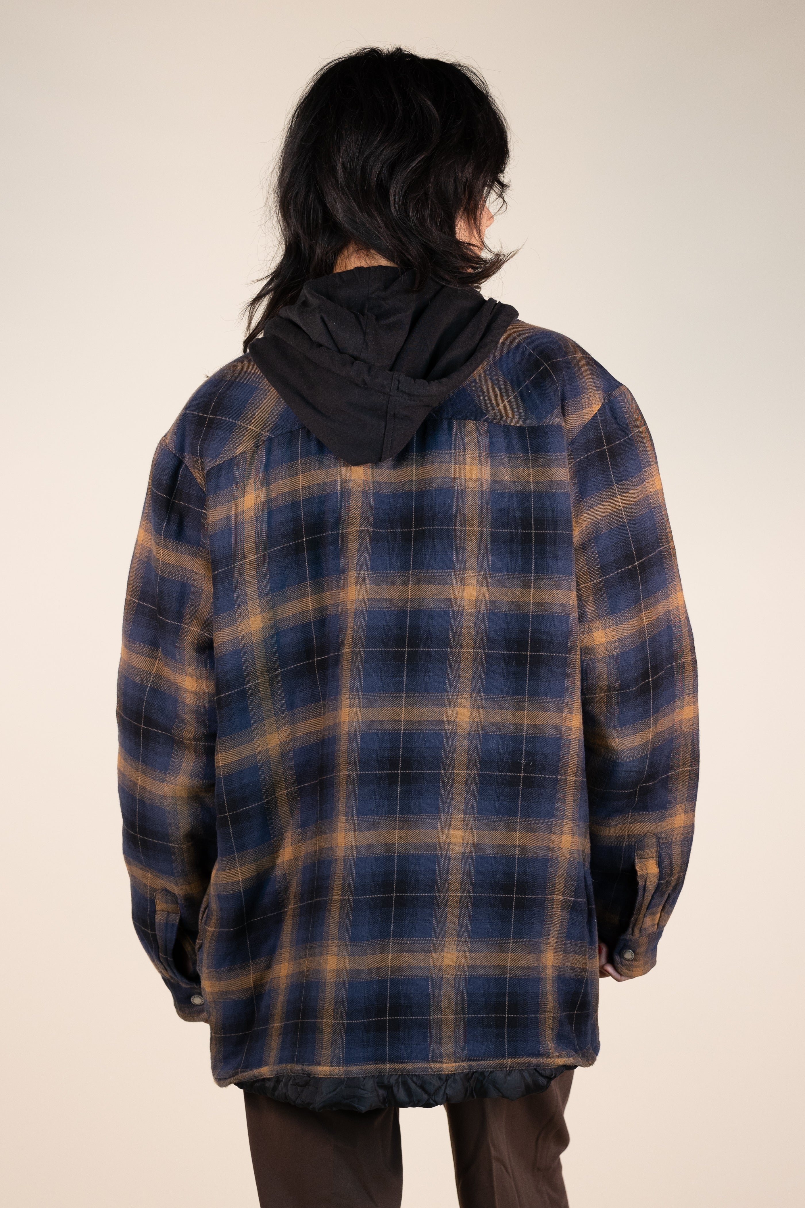 Dickies Hooded Flannel Workwear Jacket ThriftTale