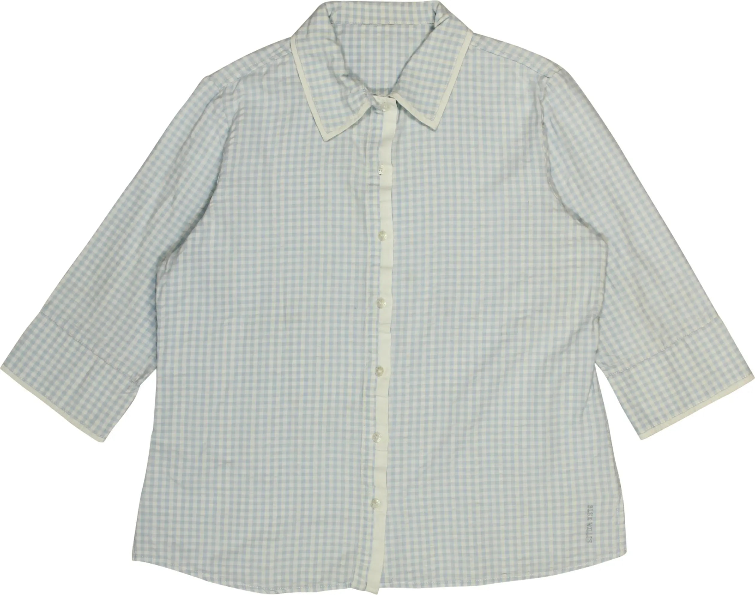 Blue Will's - 3/4 Sleeve Checkered Shirt- ThriftTale.com - Vintage and second handclothing