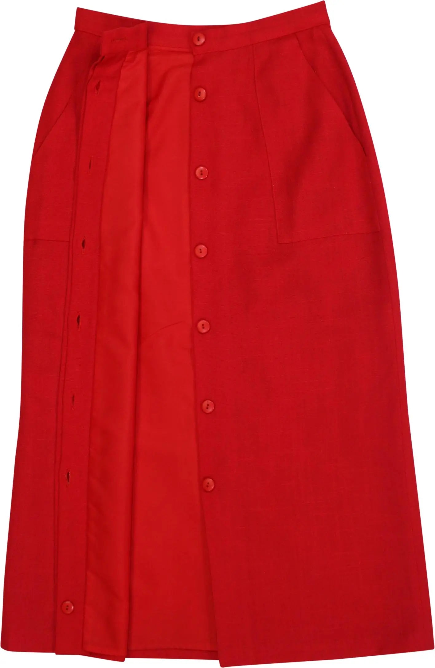 BHS - 60s/70s Red Skirt- ThriftTale.com - Vintage and second handclothing