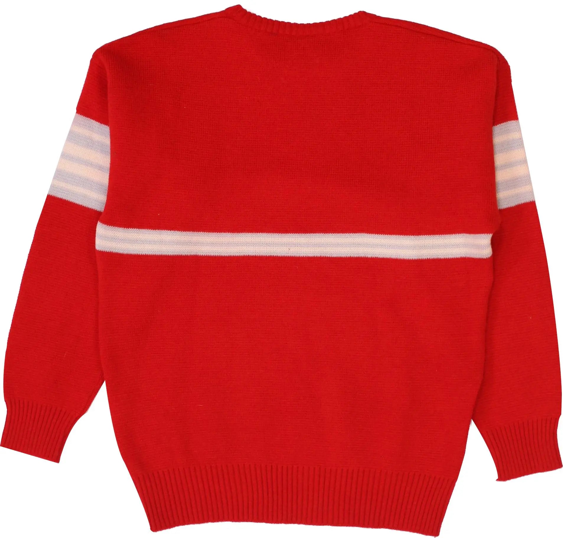 Pancari - 70s/80s Red Sweater- ThriftTale.com - Vintage and second handclothing