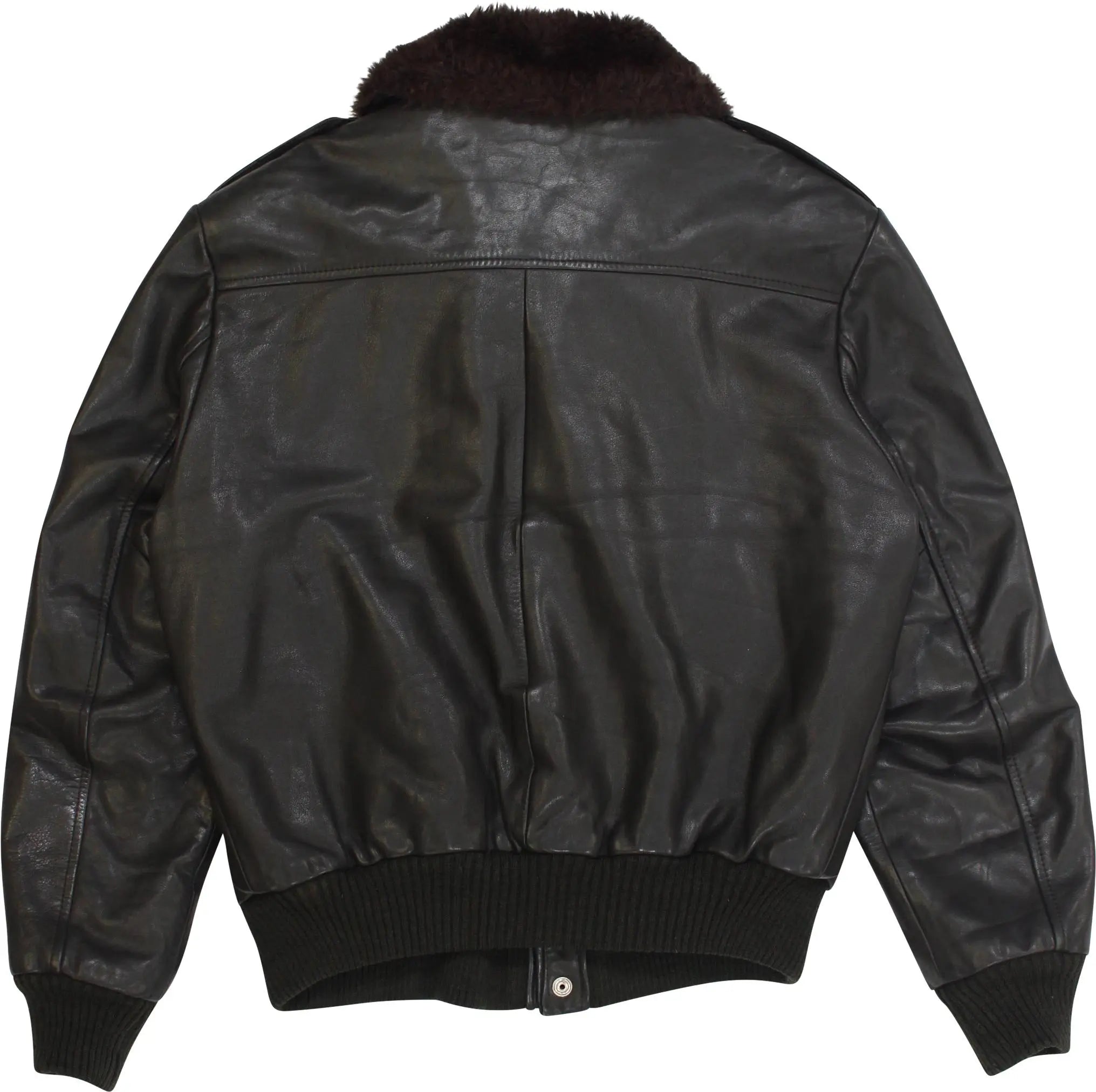 William Barry - 70s/80s William Barry Vintage Leather Flight Jacket- ThriftTale.com - Vintage and second handclothing