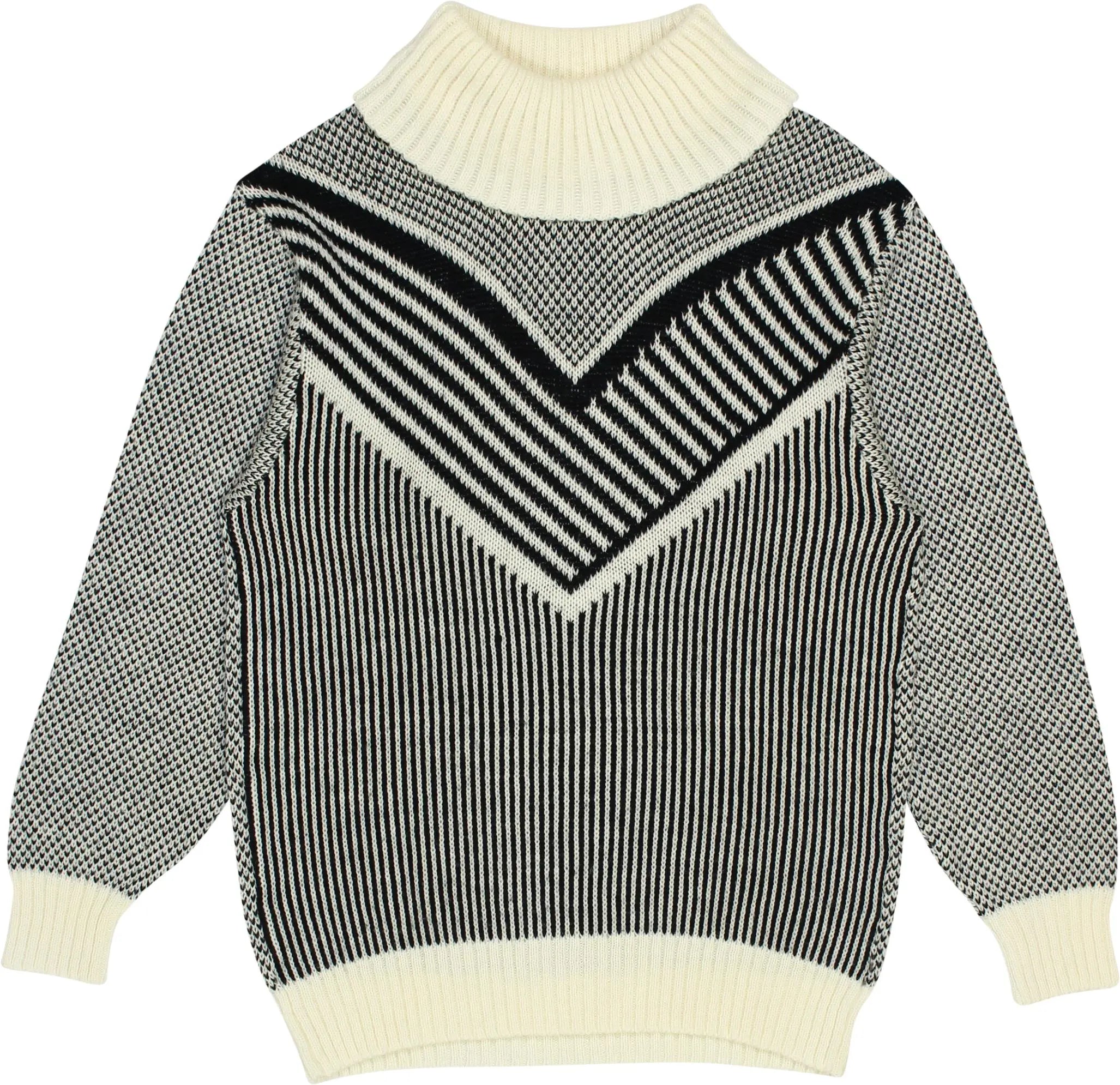 Unknown - 80/90s Knitted Turtleneck Jumper- ThriftTale.com - Vintage and second handclothing