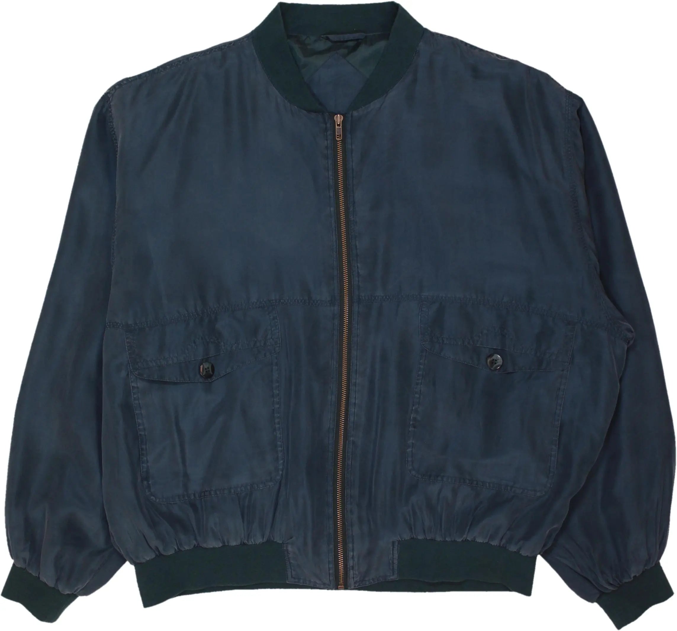 C&A - 80/90s Silk Bomber Jacket- ThriftTale.com - Vintage and second handclothing