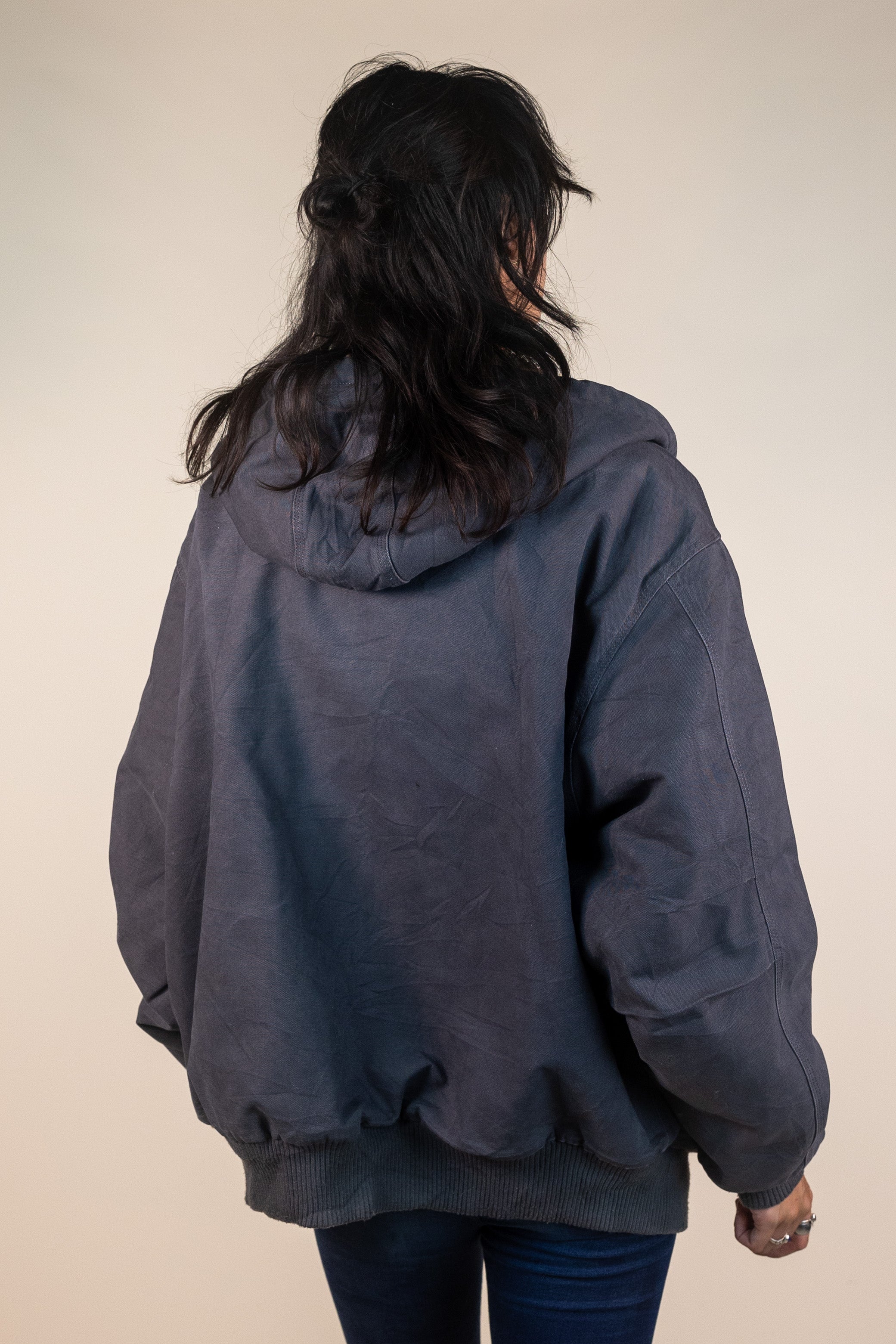 Walls Grey Hooded Workwear Jacket