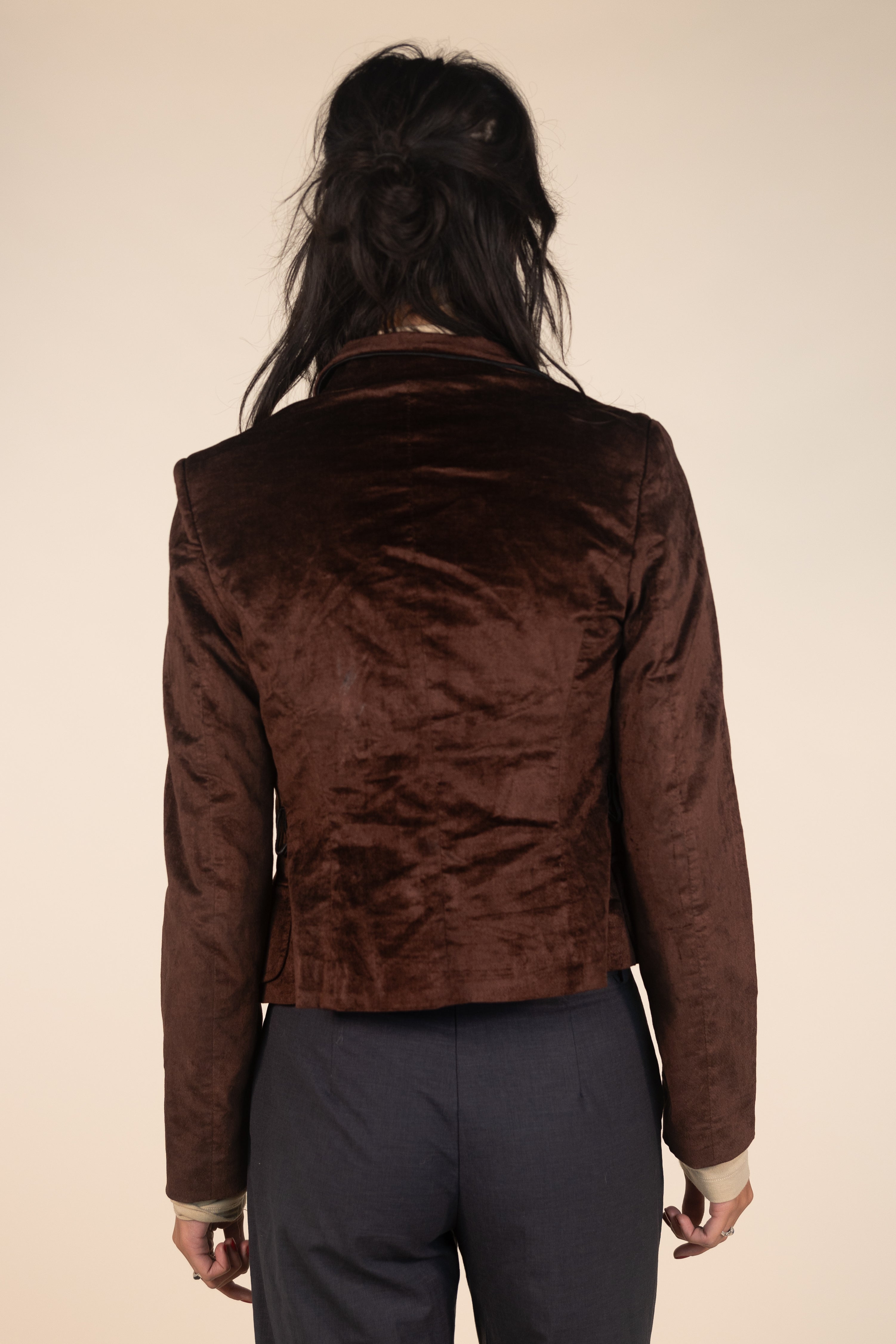 Brown Velvet Blazer