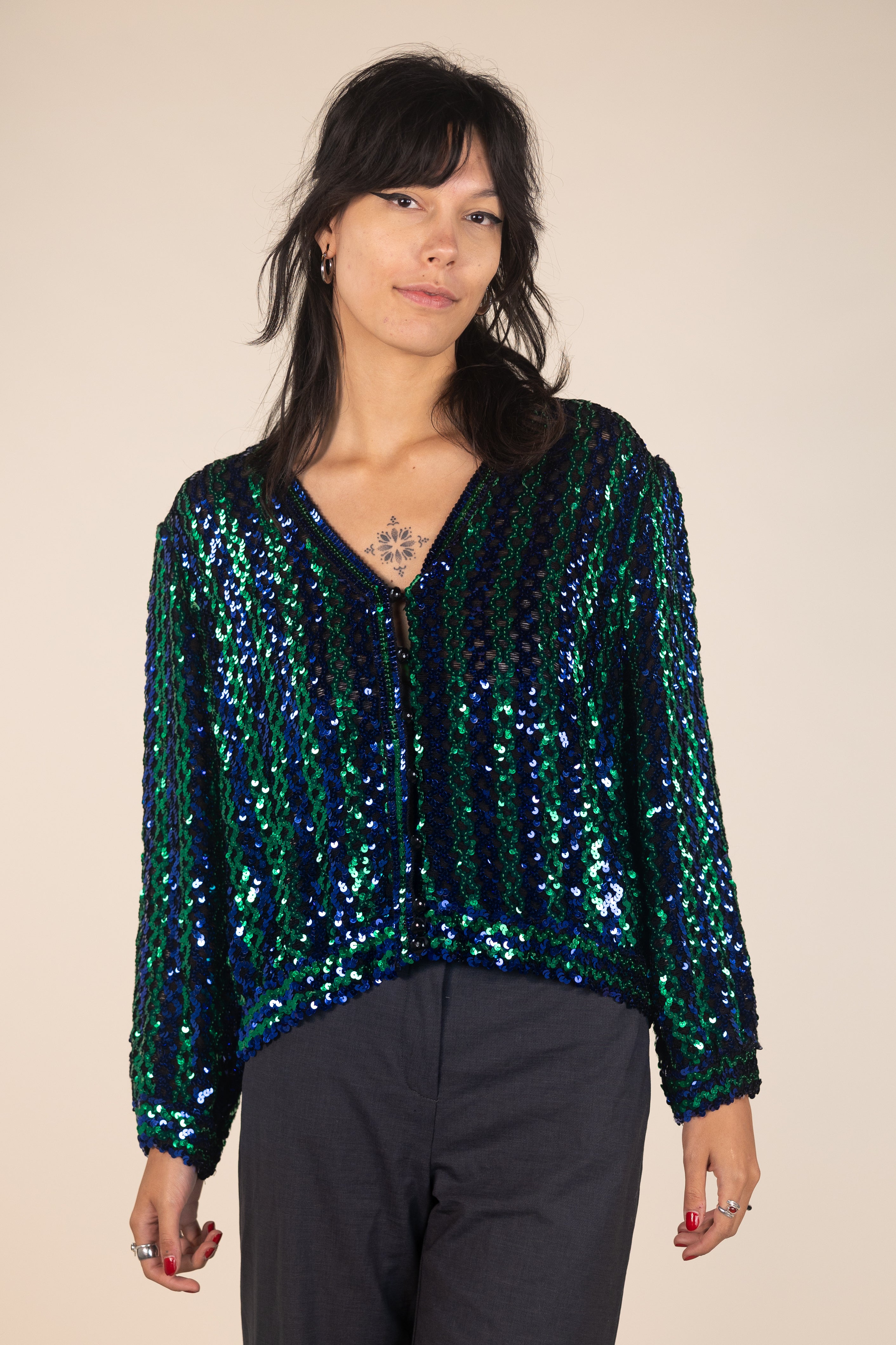 Sequin Cardigan