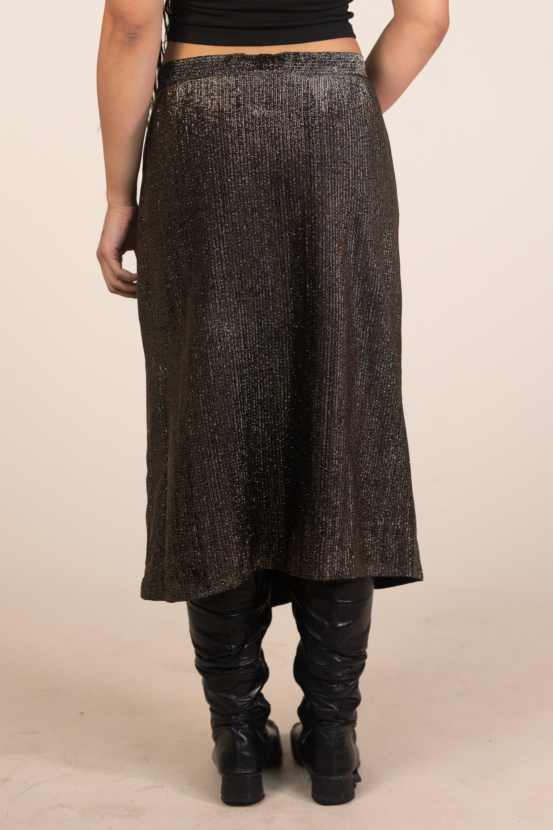 Glitter Midi Skirt