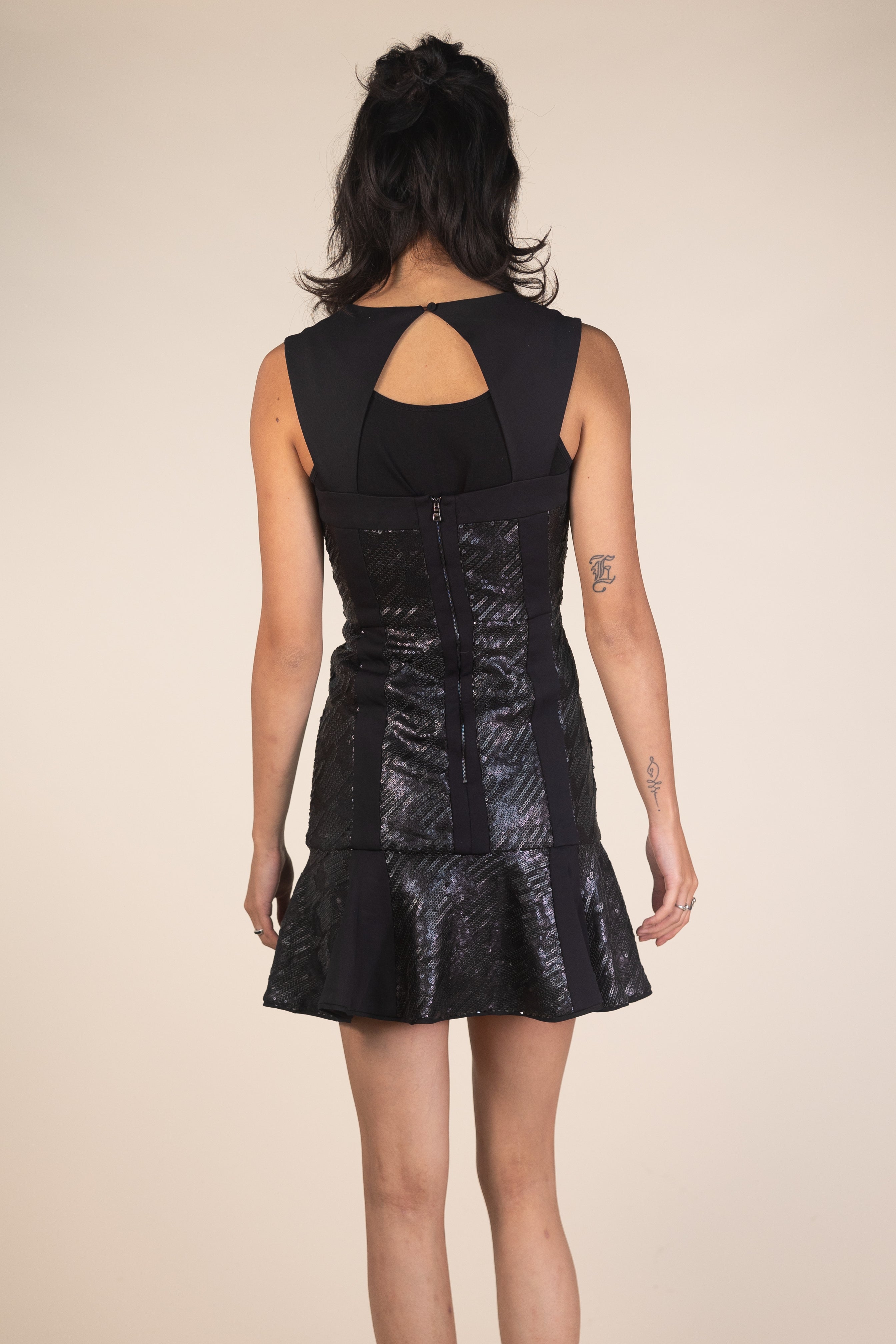 Glitter Mini Skater Dress