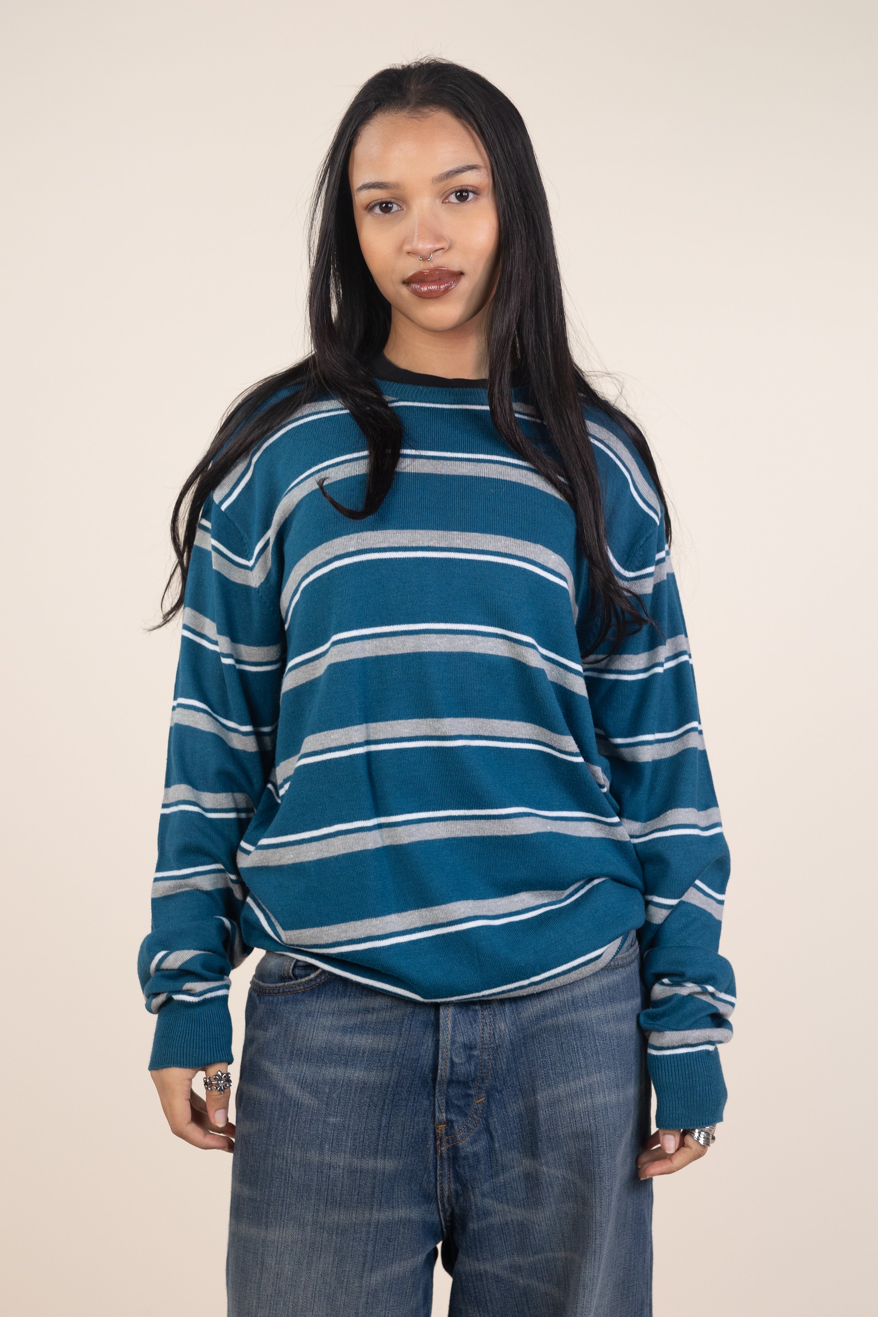 Blue Striped Jumper