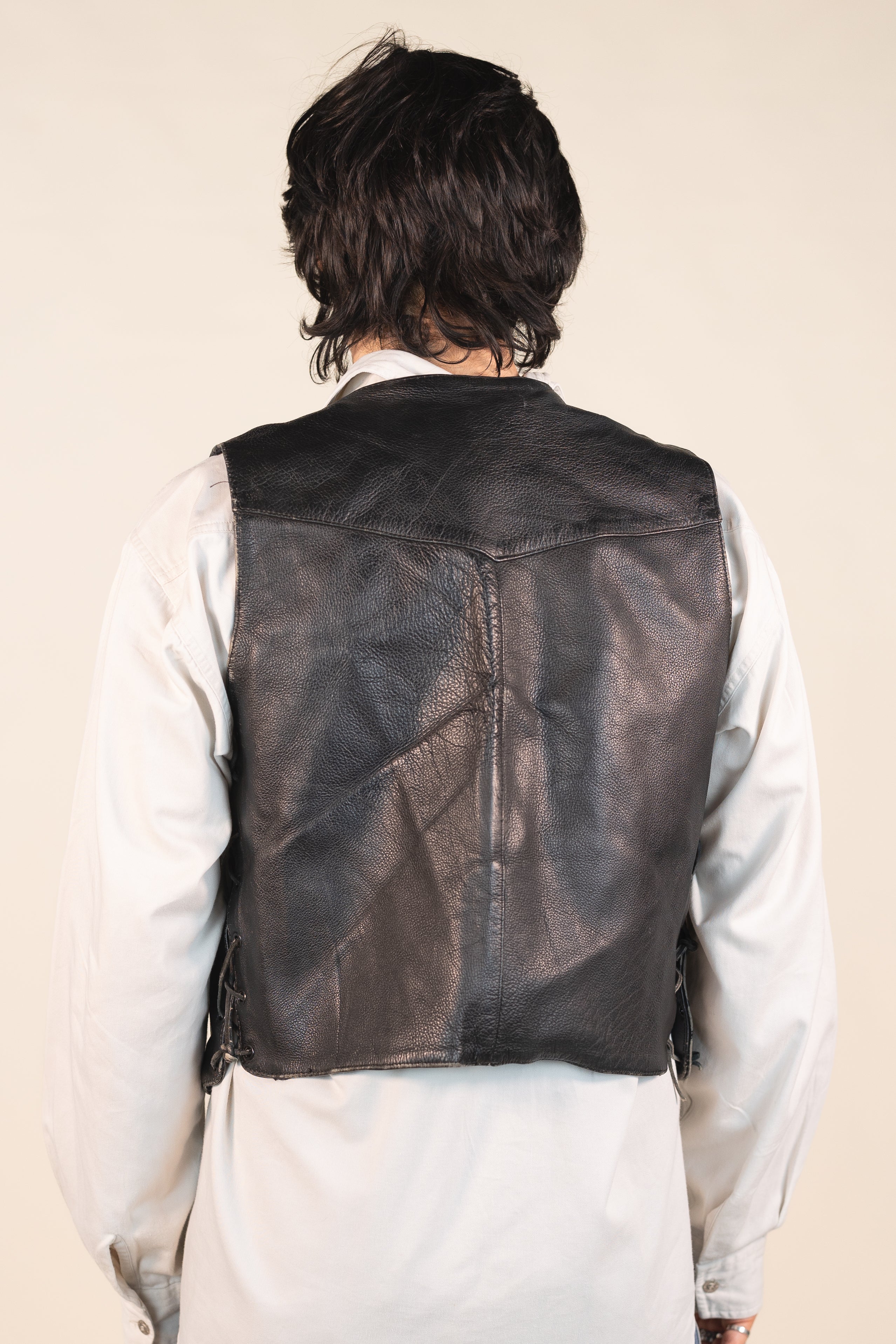 90s Leather Waistcoat