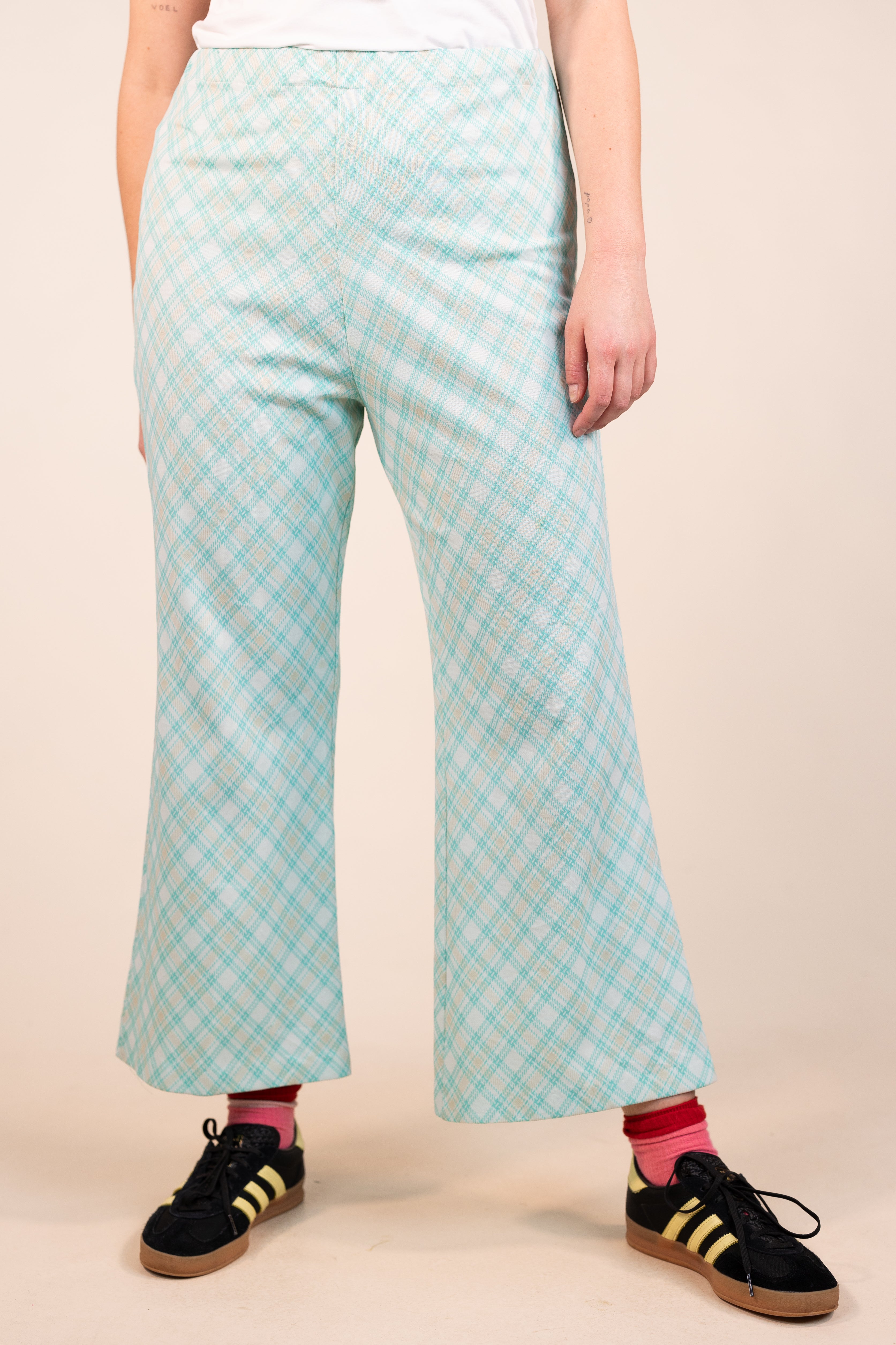 Ladies Casual Vintage Print Trouser With Elasticated Waist and Drawstr –  Style Showroom