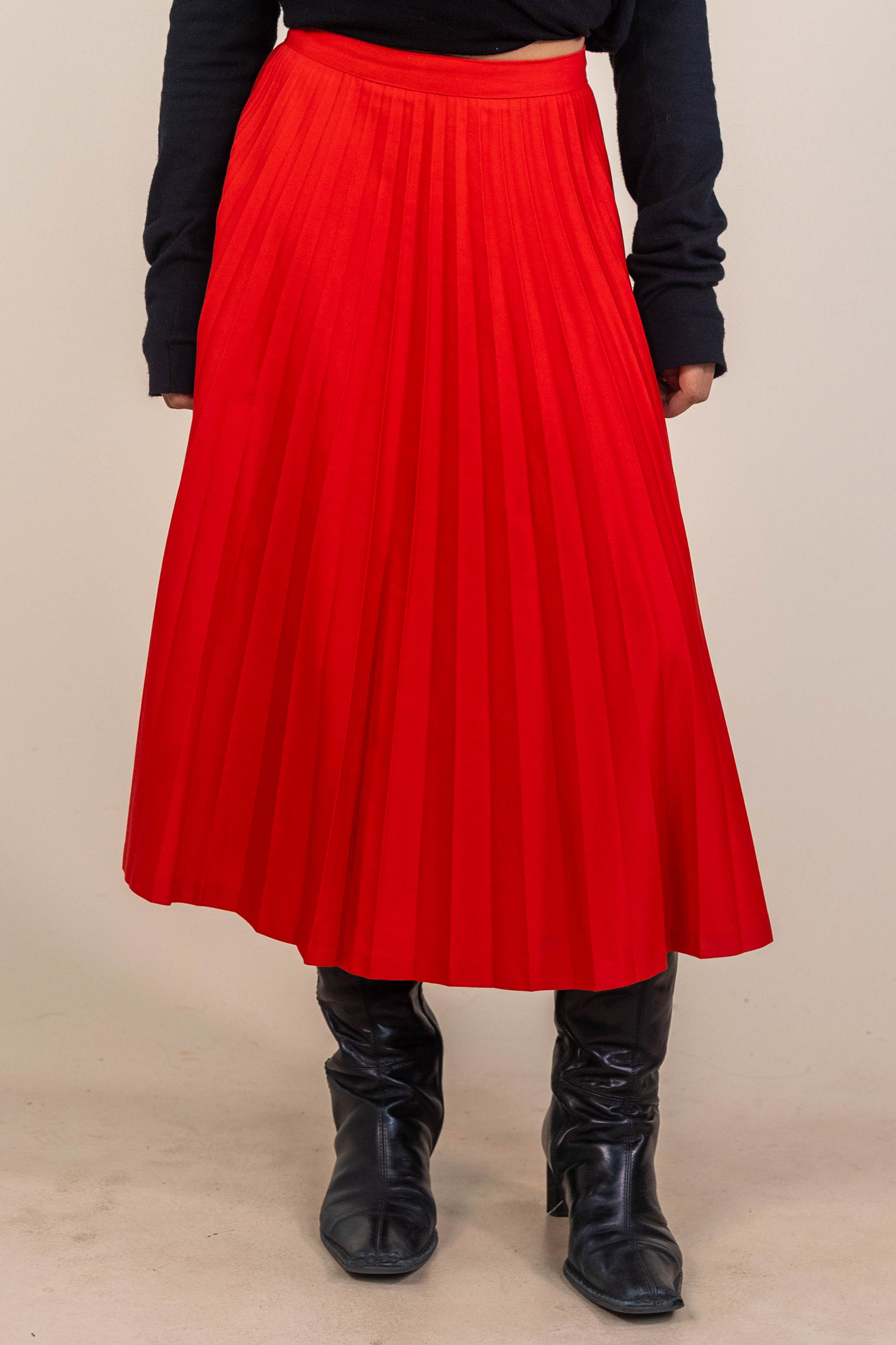 Handmade 70s  Pleated Skirt