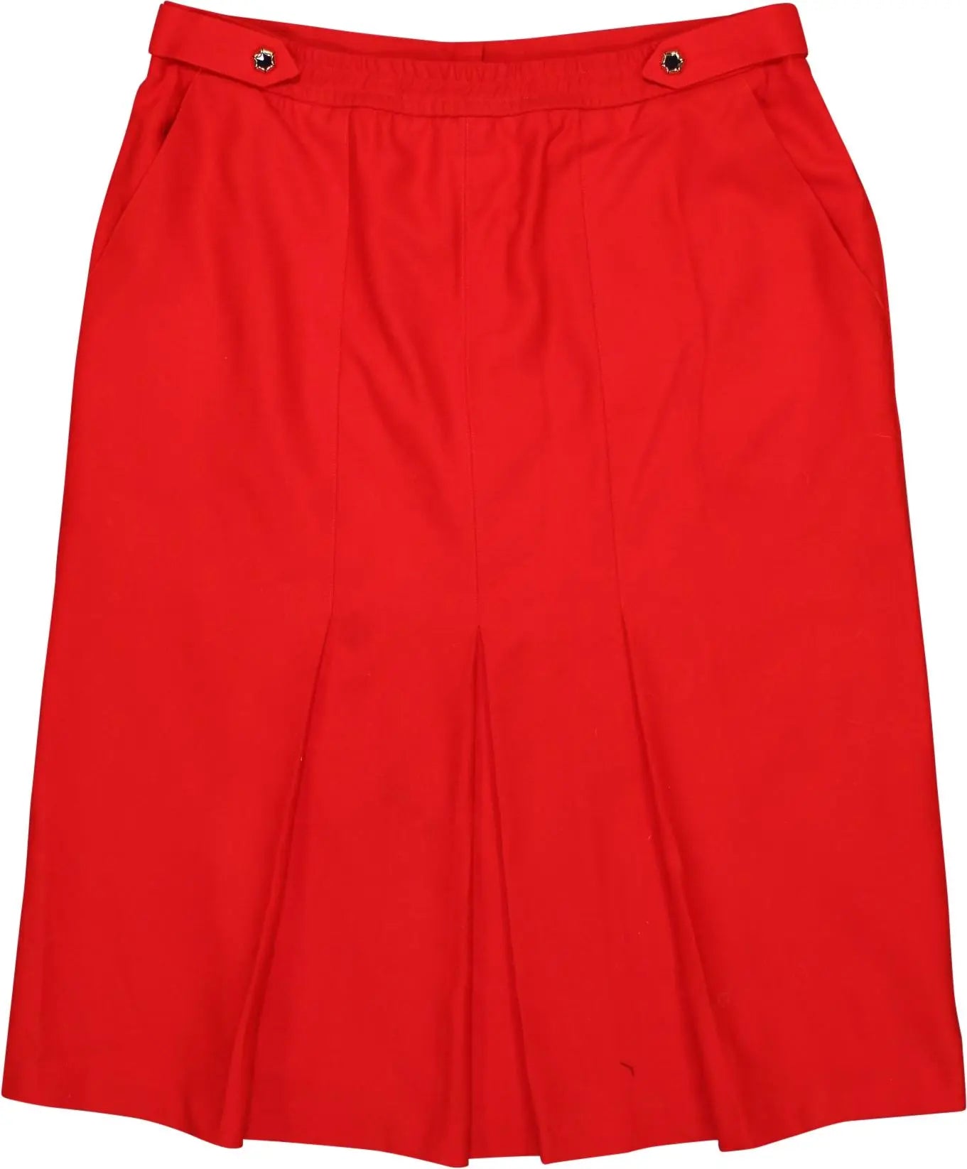ARA - Red pleated skirt- ThriftTale.com - Vintage and second handclothing