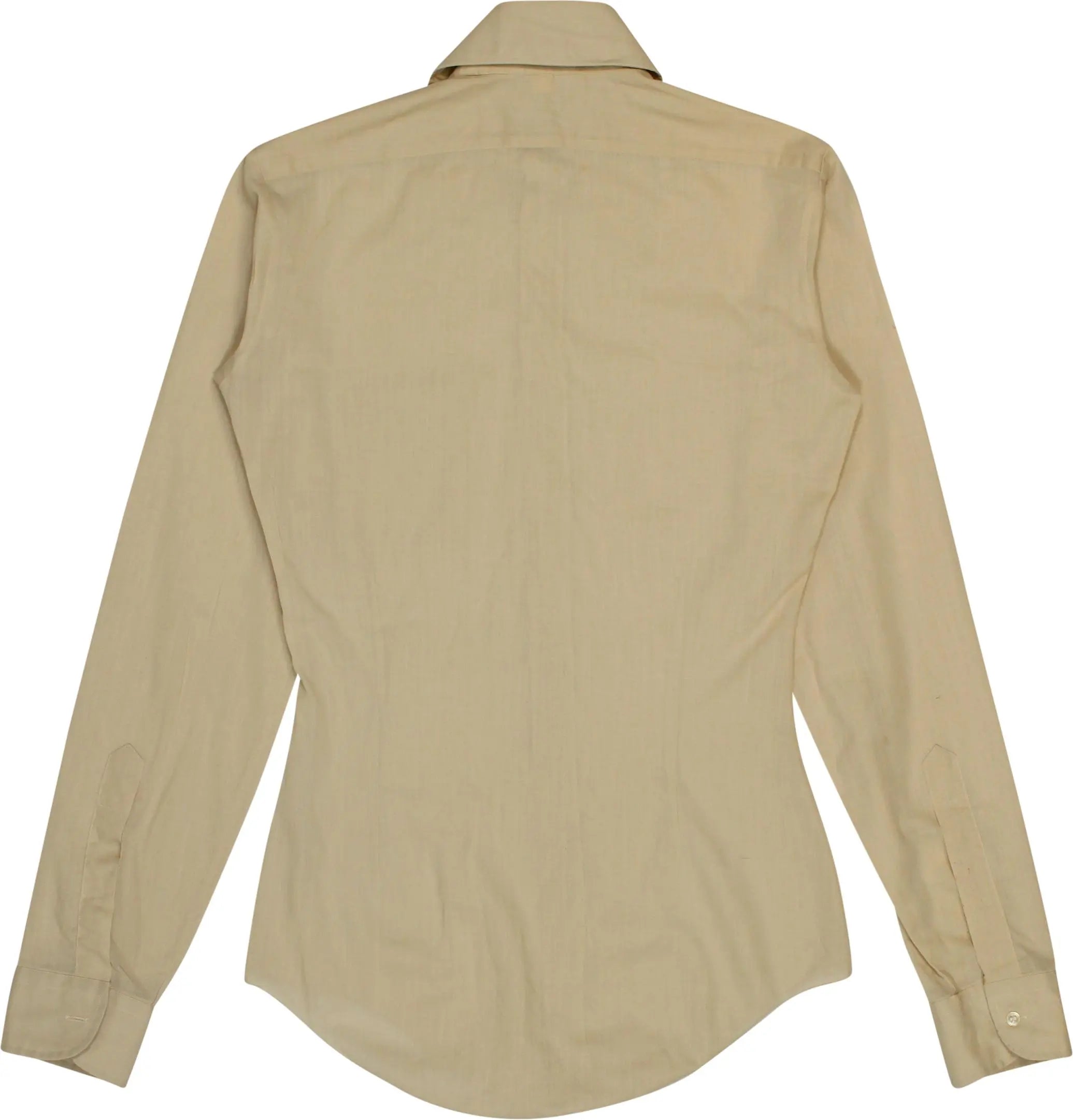 Ackel - 70s Beige Shirt- ThriftTale.com - Vintage and second handclothing