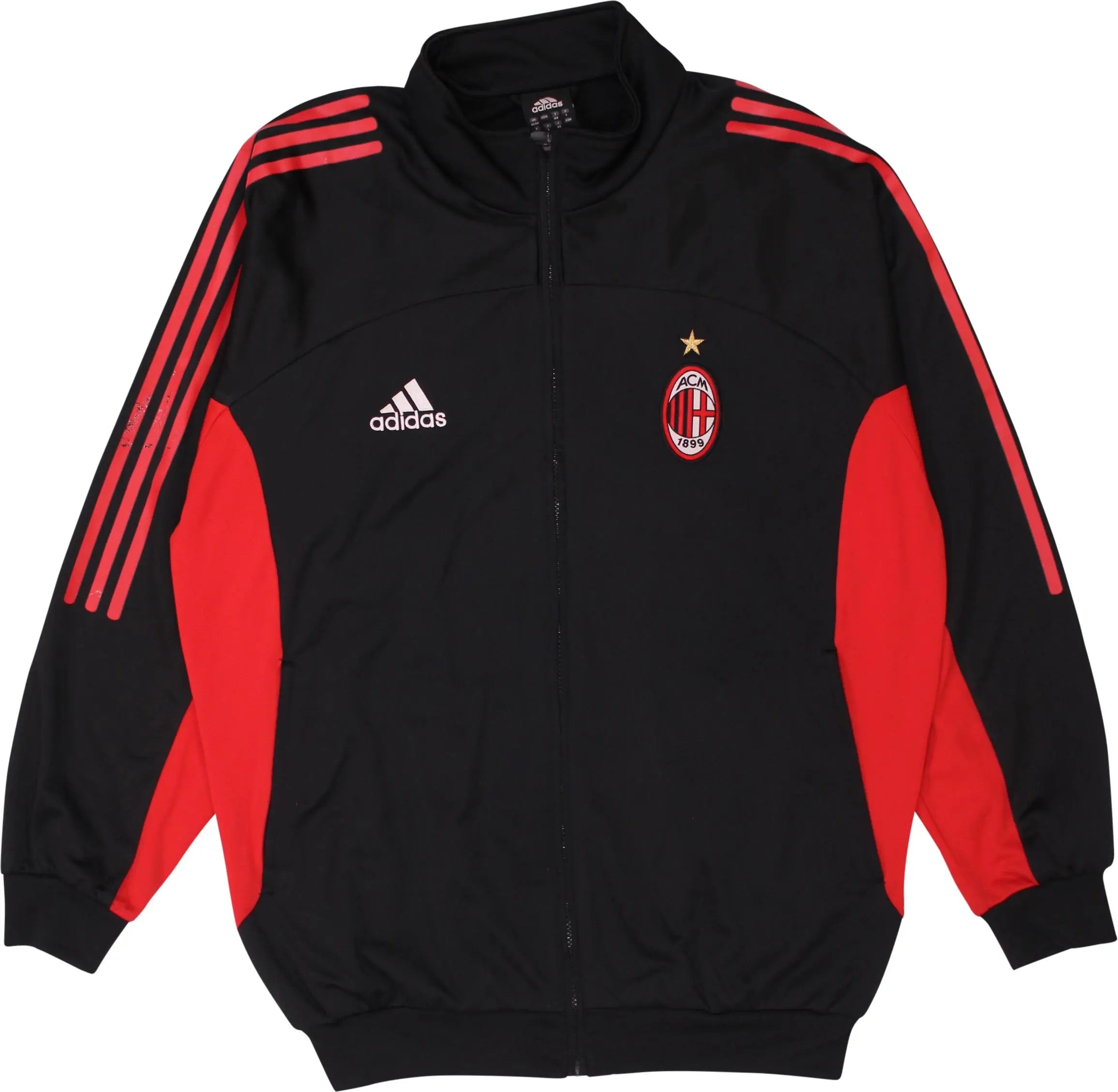 ADIDAS Boys AC Milan Graphic Tracksuit Top Jacket 11-12 Years Khaki, Vintage & Second-Hand Clothing Online