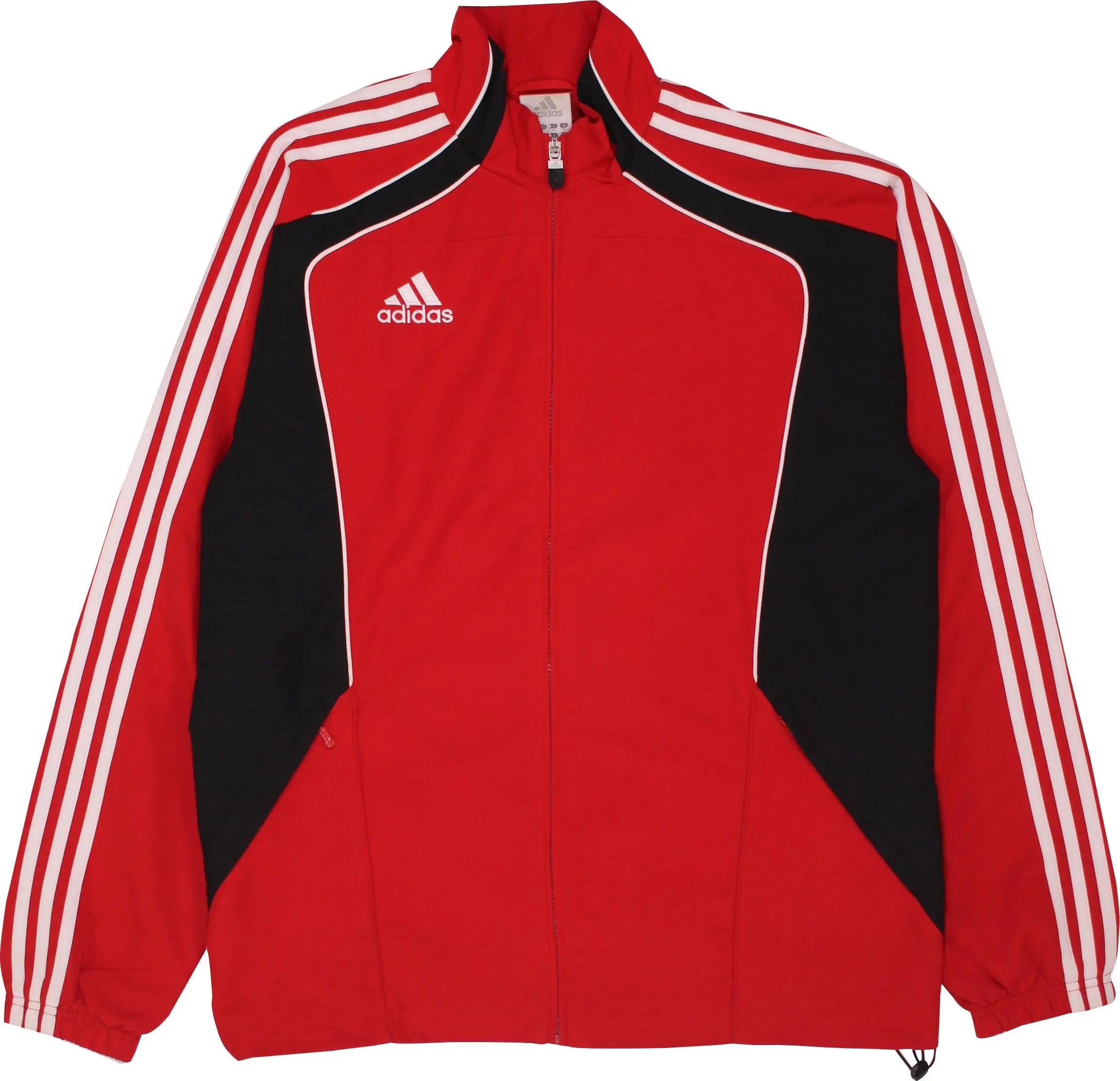 Adidas - 00s Adidas Red Track Jacket- ThriftTale.com - Vintage and second handclothing