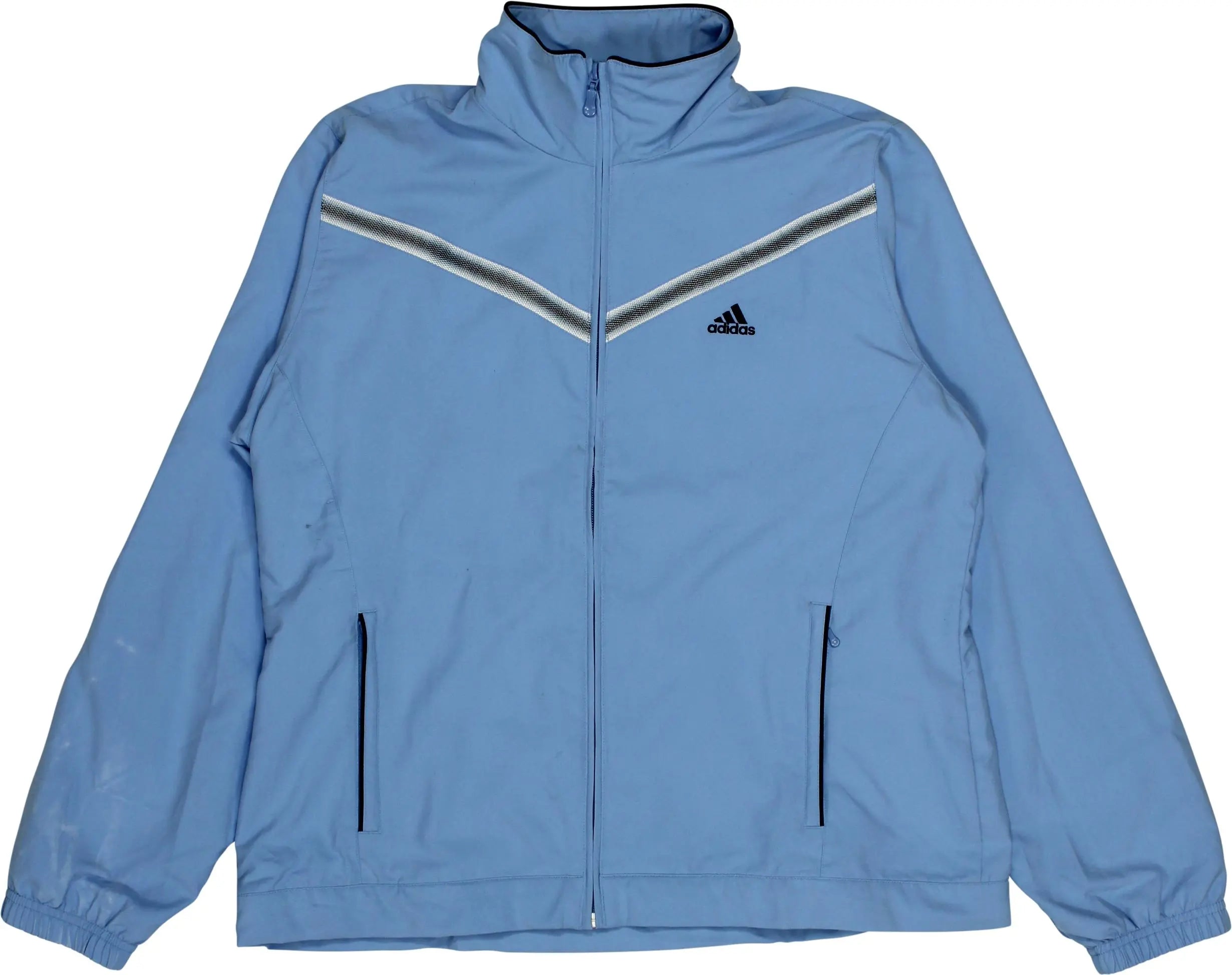 Adidas - 00s Blue Track Jacket by Adidas- ThriftTale.com - Vintage and second handclothing