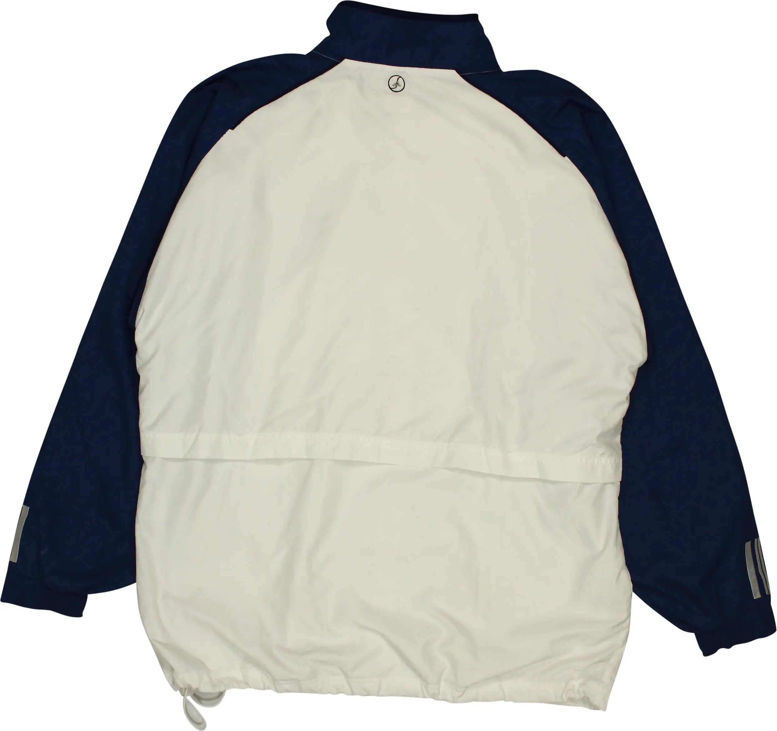 Adidas - 00s White Track Jacket by Adidas- ThriftTale.com - Vintage and second handclothing