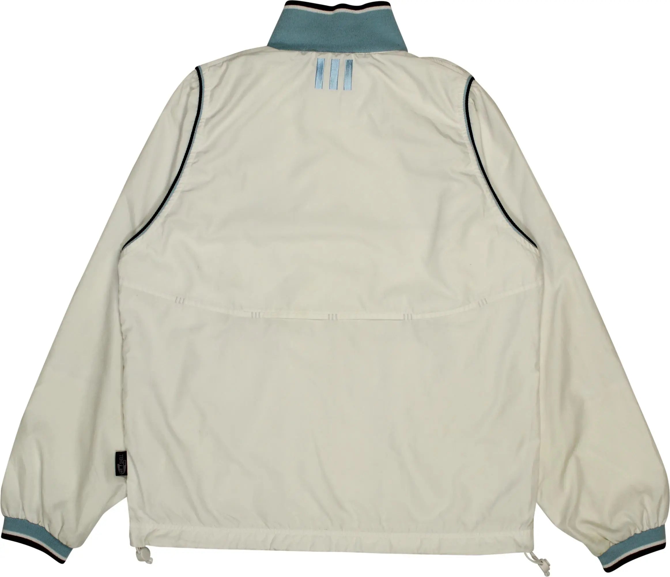 Adidas - 00s White Track Jacket by Adidas- ThriftTale.com - Vintage and second handclothing