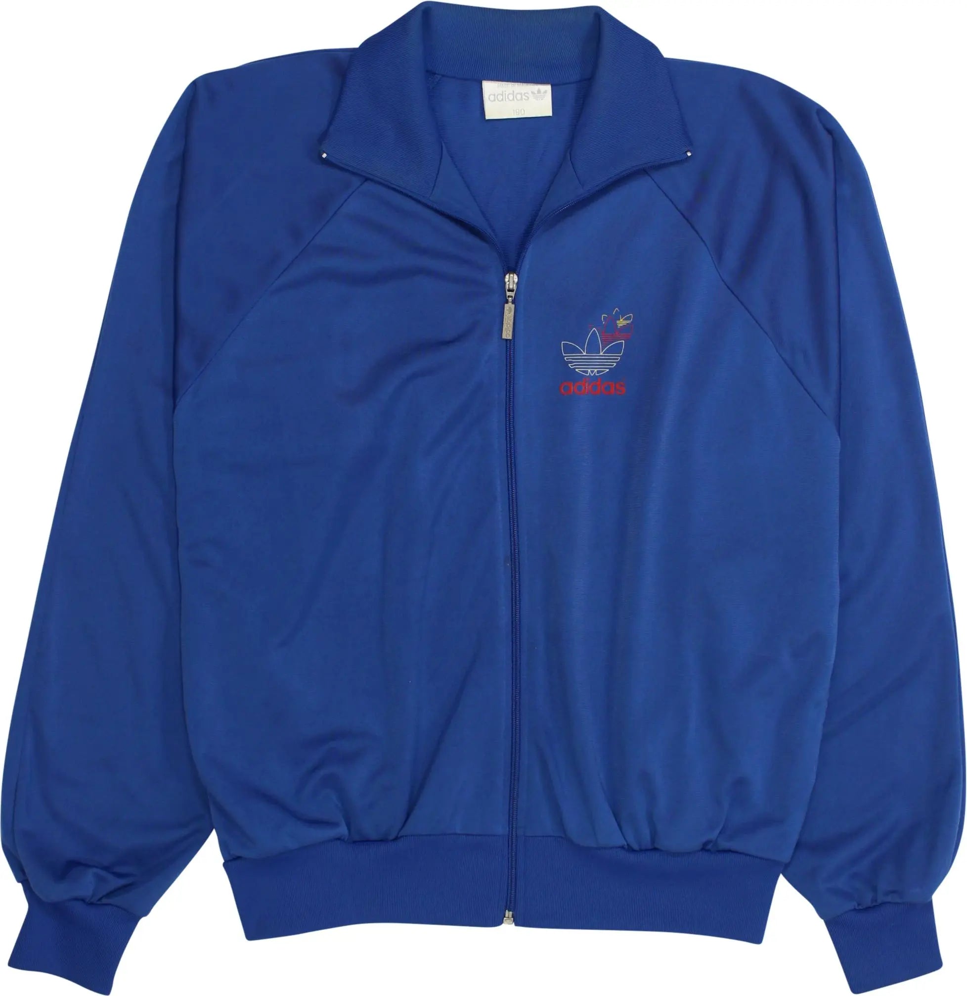 Adidas - 70s Blue Track jacket by Adidas- ThriftTale.com - Vintage and second handclothing