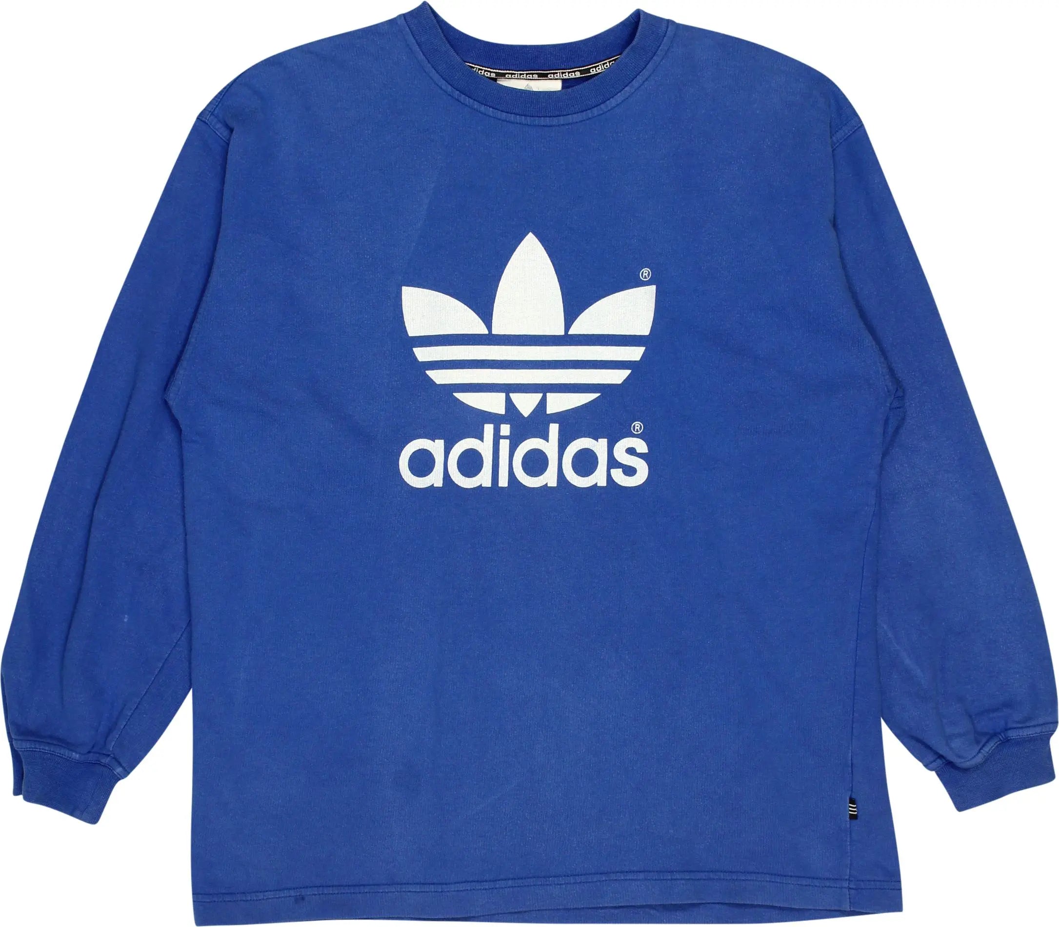 Adidas - 80s Blue Sweater by Adidas- ThriftTale.com - Vintage and second handclothing