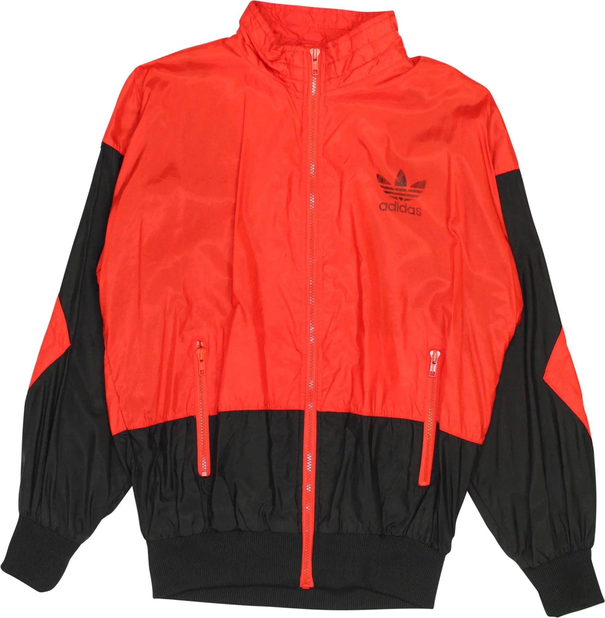 Adidas - 80s Red Track Jacket by Adidas- ThriftTale.com - Vintage and second handclothing