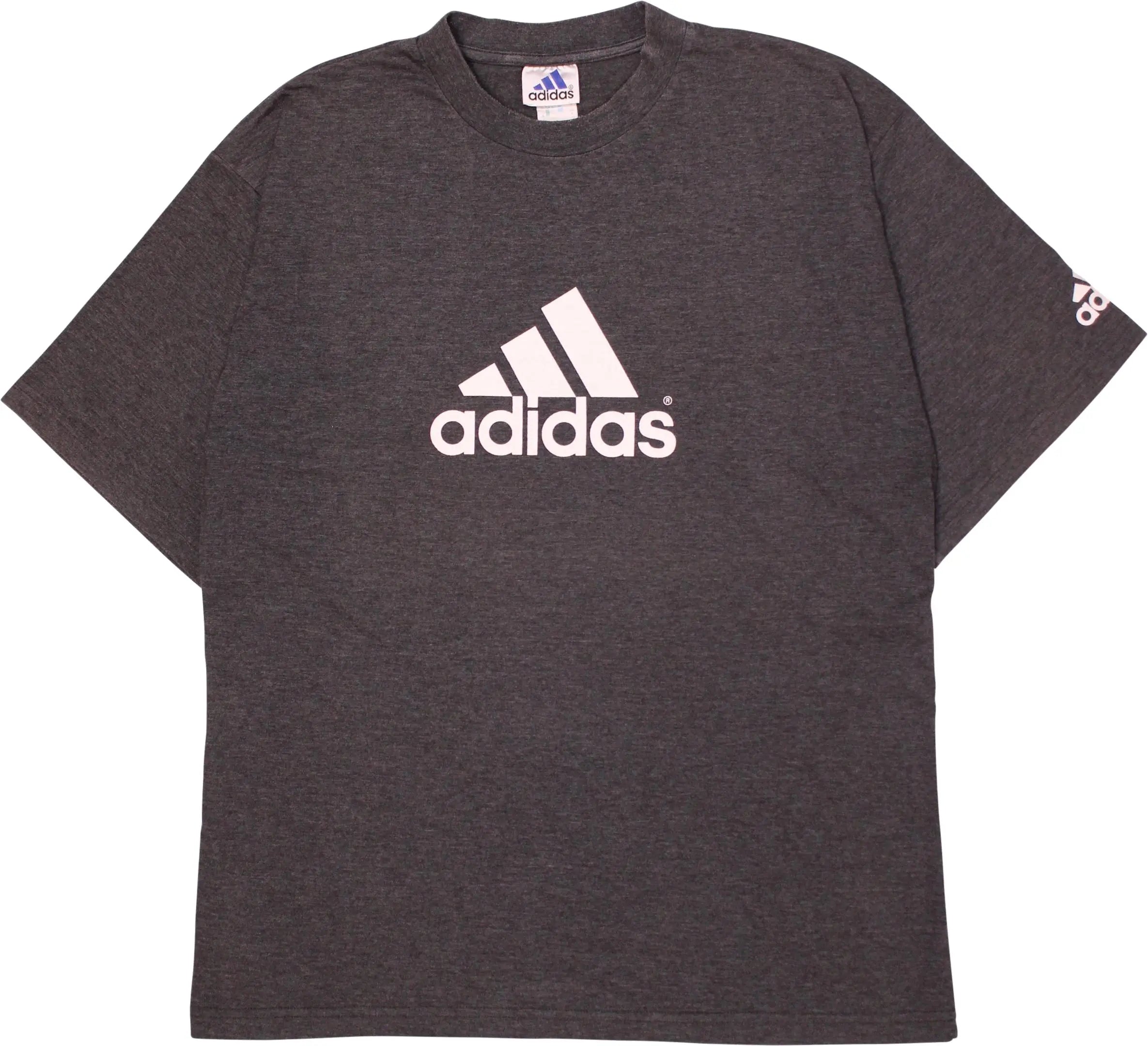 Adidas - 90s Grey T-shirt by Adidas- ThriftTale.com - Vintage and second handclothing