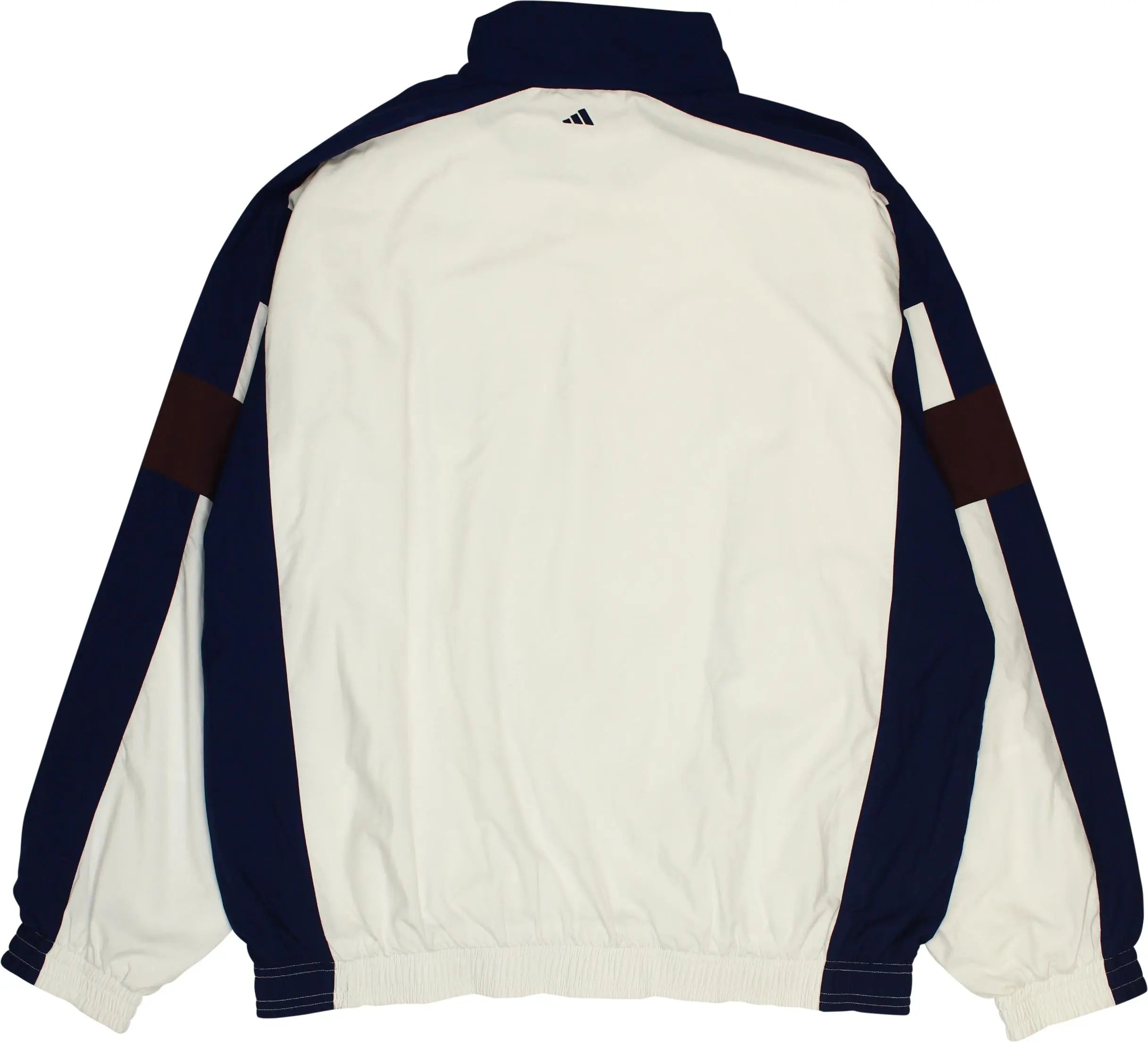 Adidas - 90s White Track Jacket by Adidas- ThriftTale.com - Vintage and second handclothing