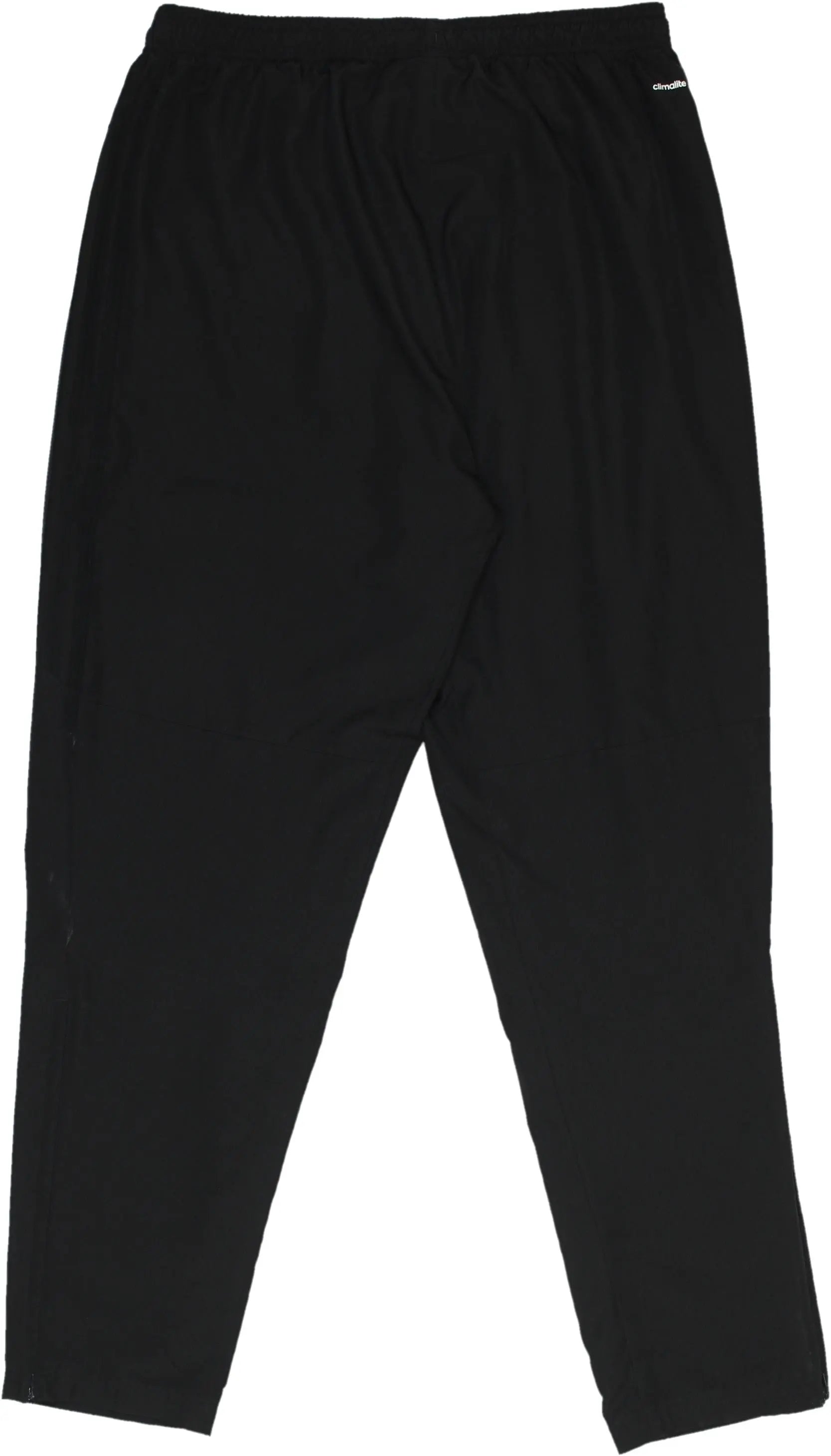 black and blue adidas pants