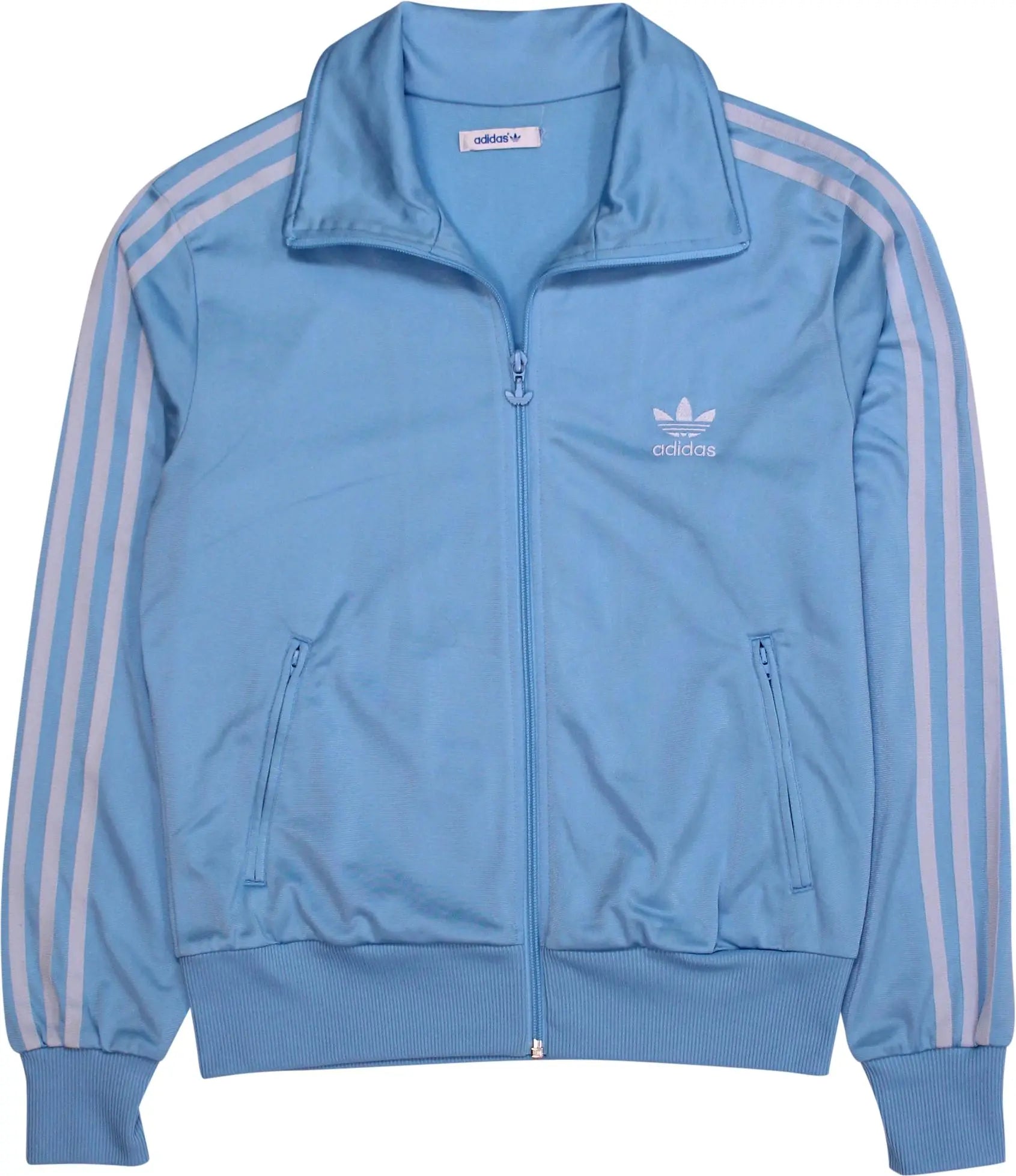 Adidas - Adidas Blue Track Jacket- ThriftTale.com - Vintage and second handclothing