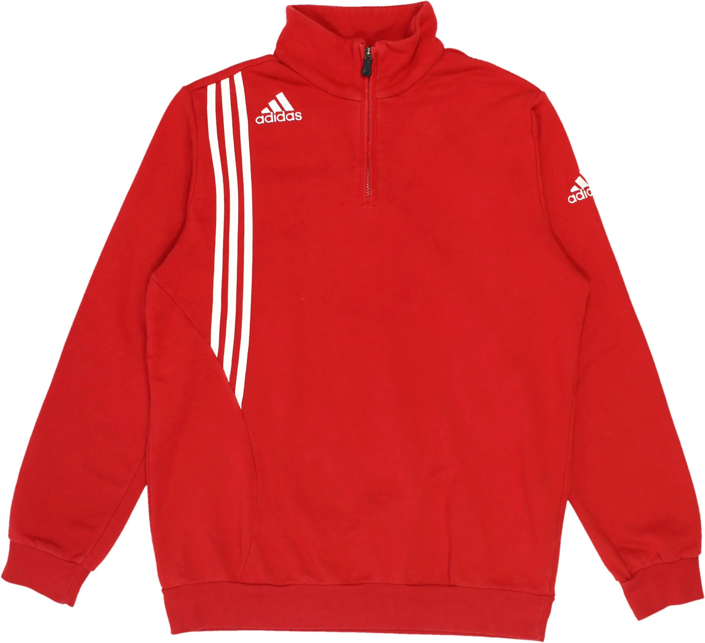 Adidas - Adidas Red Sweater- ThriftTale.com - Vintage and second handclothing