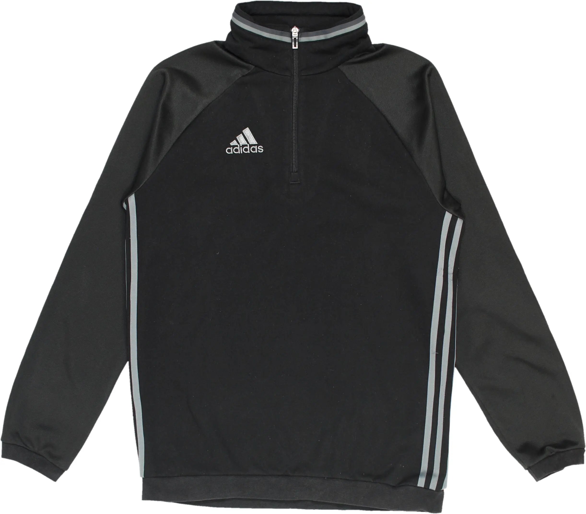Adidas - Adidas Sport Quarter Zip Sweater- ThriftTale.com - Vintage and second handclothing