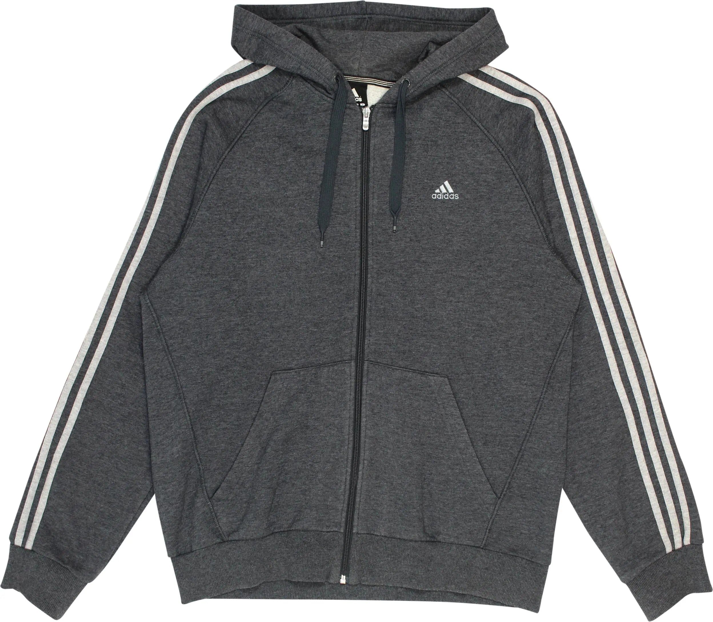 Adidas - Adidas Zip Up Hoodie- ThriftTale.com - Vintage and second handclothing