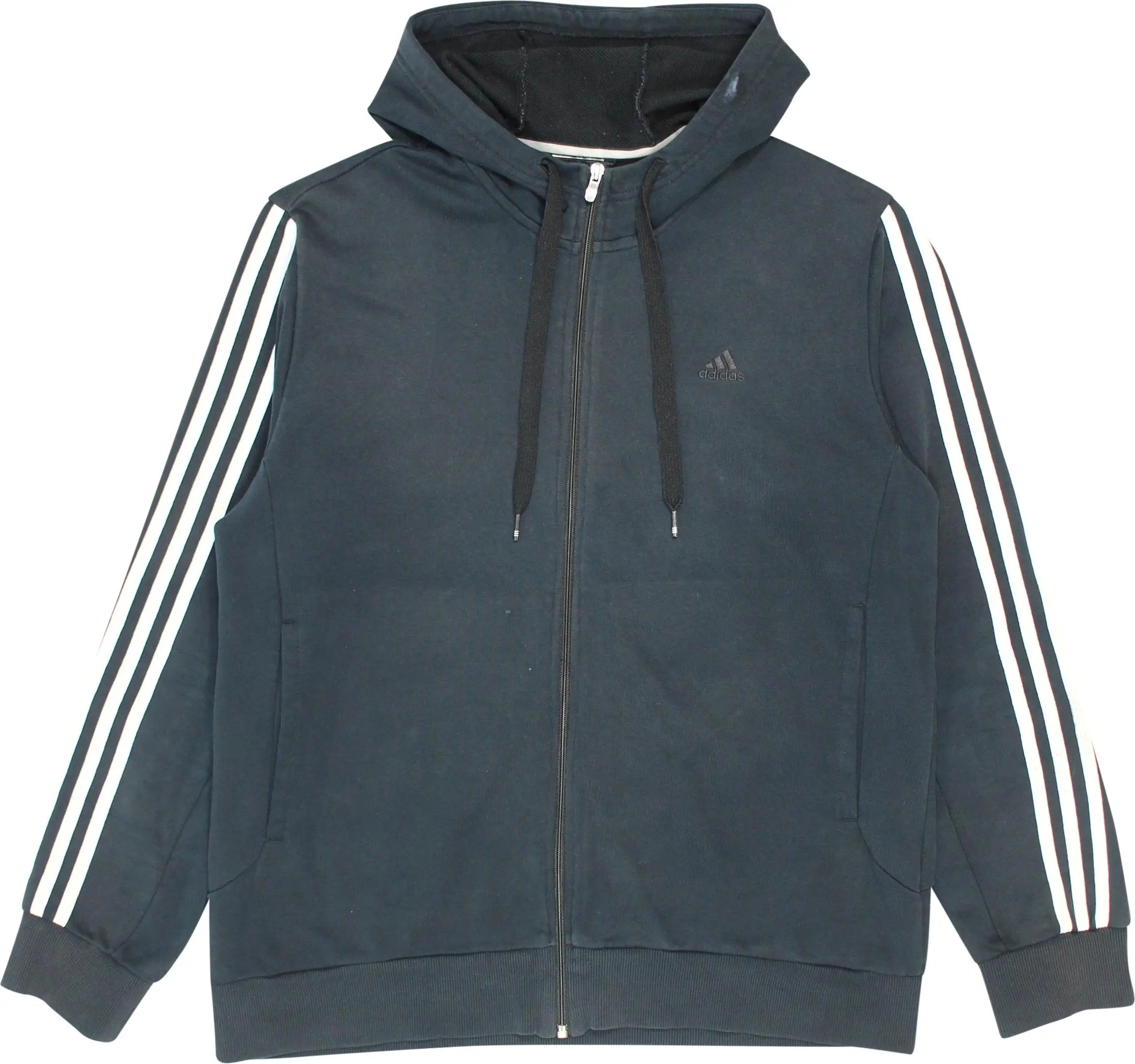 Adidas - Adidas Zip Up Hoodie- ThriftTale.com - Vintage and second handclothing
