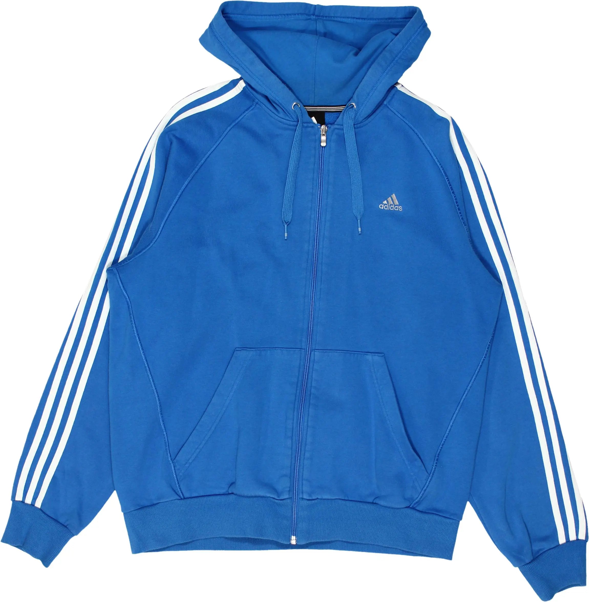 Adidas - Adidas Zip-up Hoodie- ThriftTale.com - Vintage and second handclothing