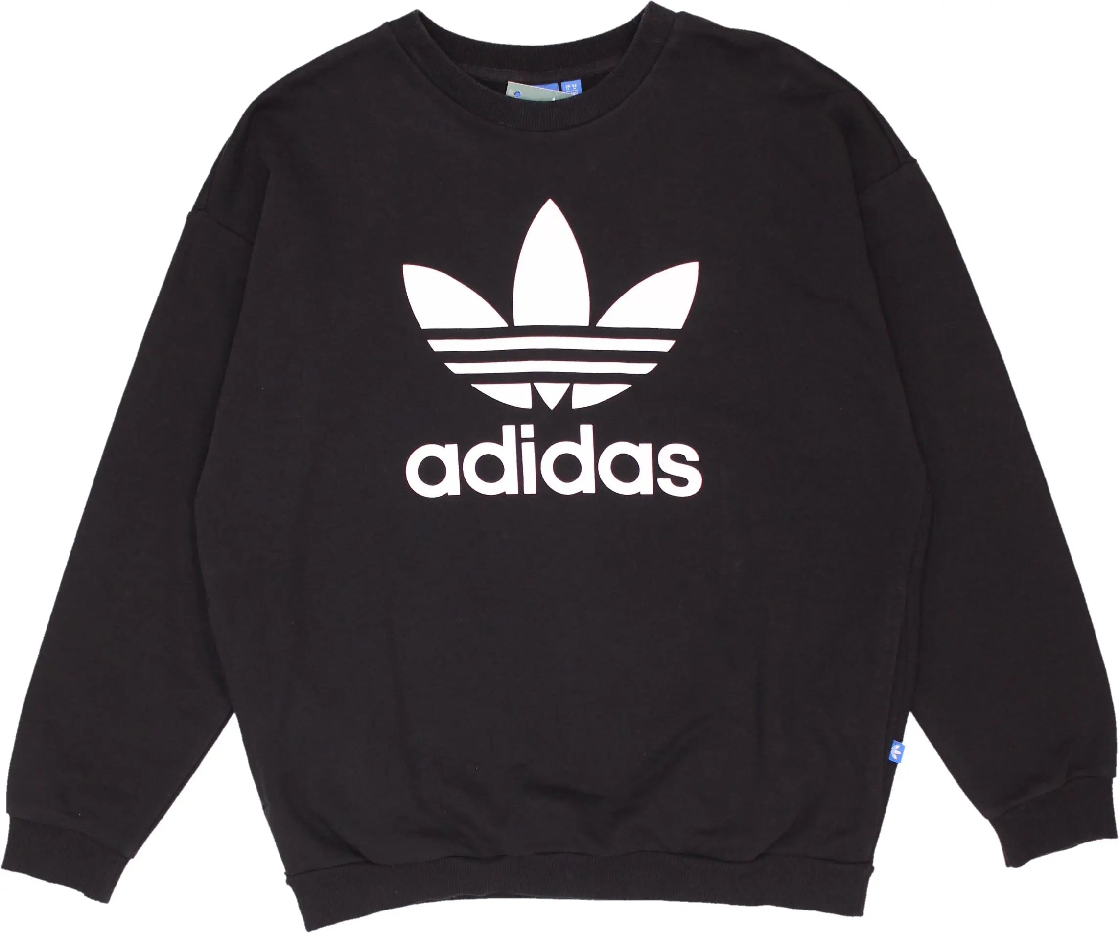 Adidas - Black Adidas Jumper- ThriftTale.com - Vintage and second handclothing