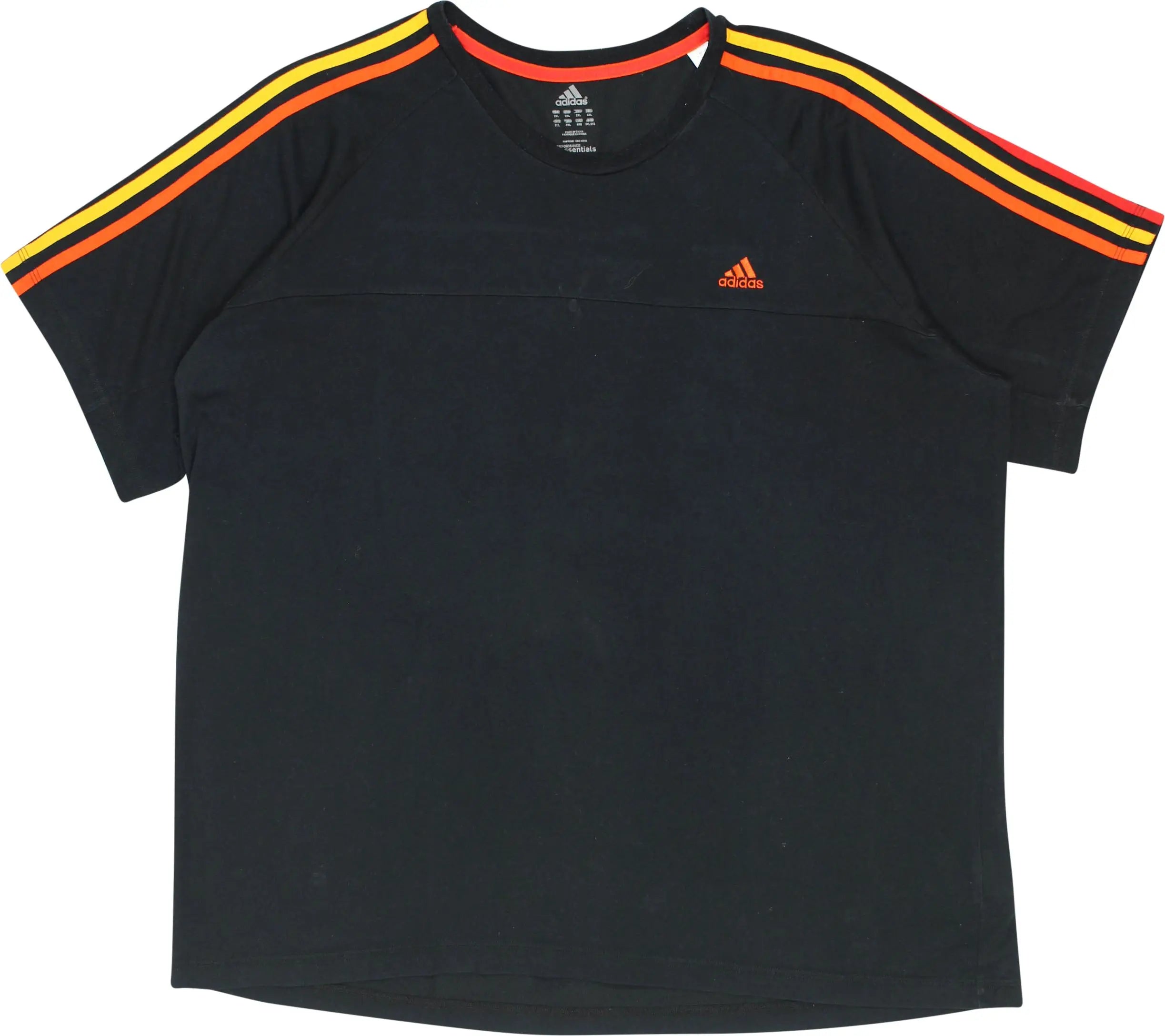 Adidas - Black Adidas T-shirt- ThriftTale.com - Vintage and second handclothing