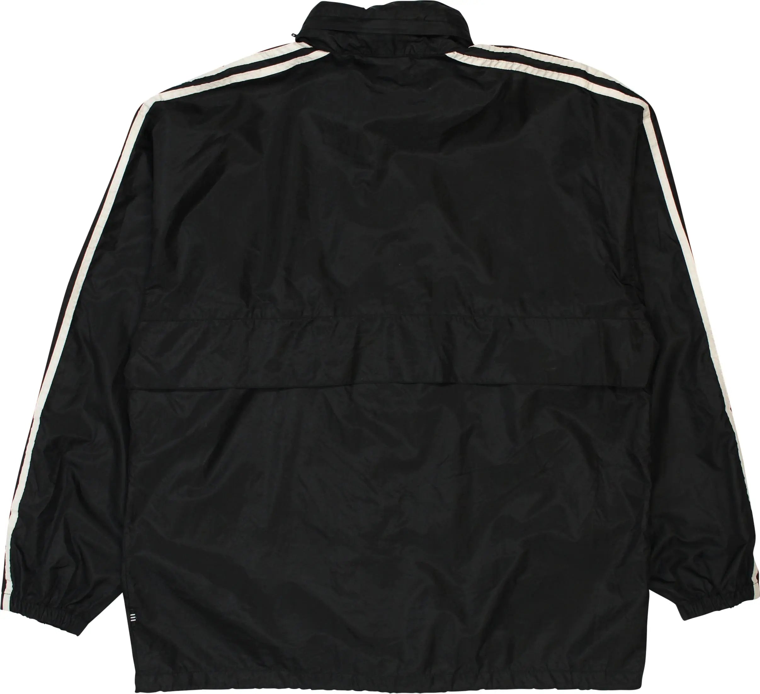 Adidas - Black Rain Jacket & Pants by Adidas- ThriftTale.com - Vintage and second handclothing